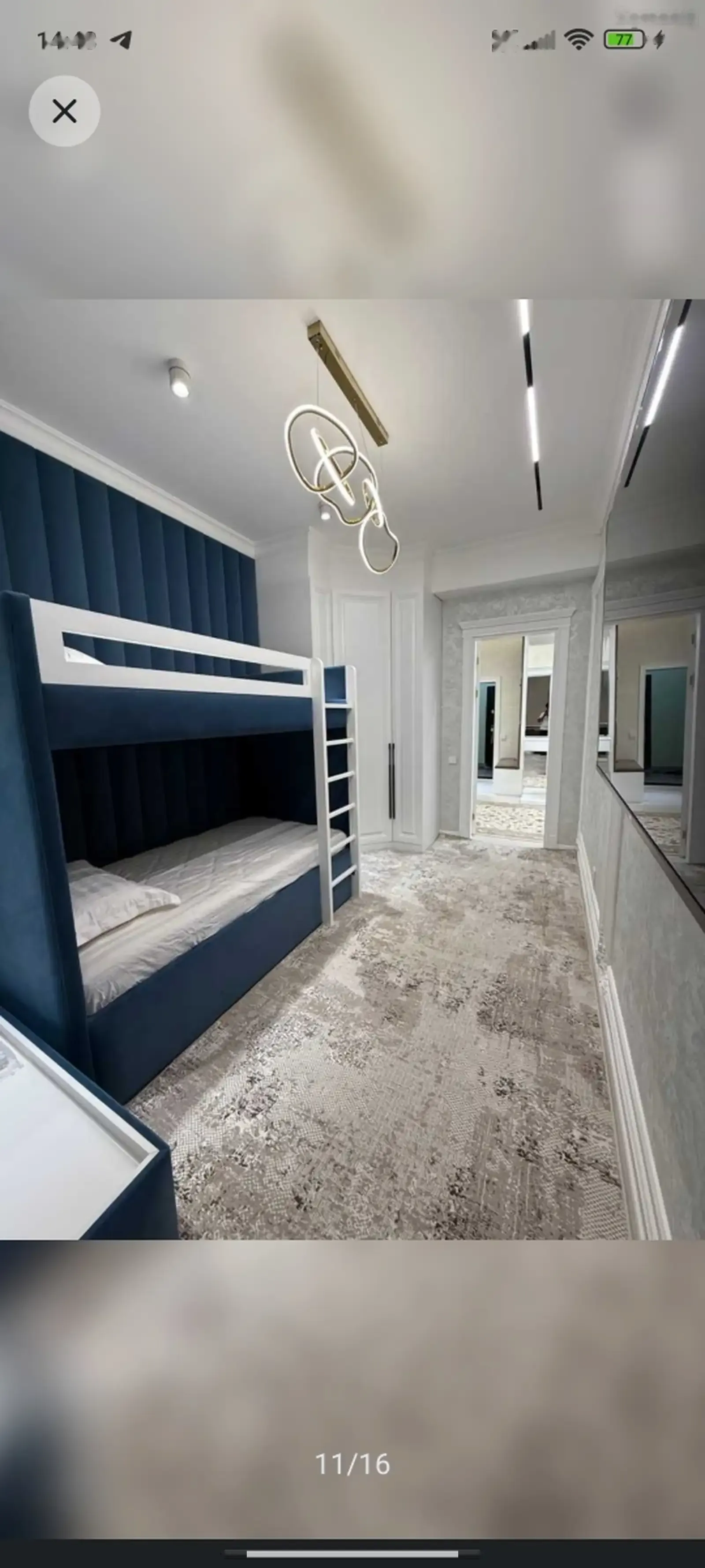 3-комн. квартира, 11 этаж, 122м², Улица карамов