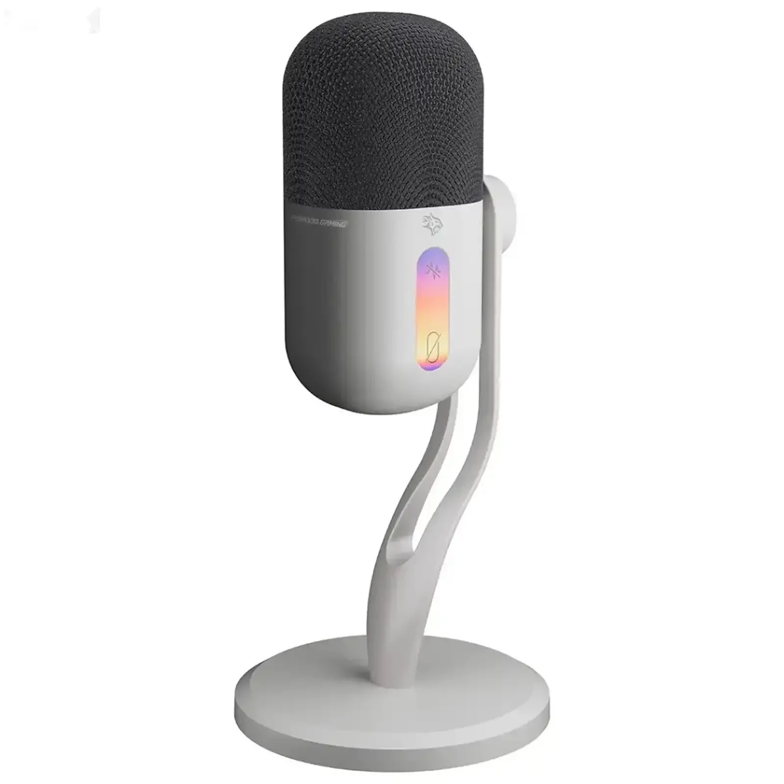 Игровой микрофон Porodo Gaming Elyx USB Condenser Microphone with RGB Lights, бе — фото 2