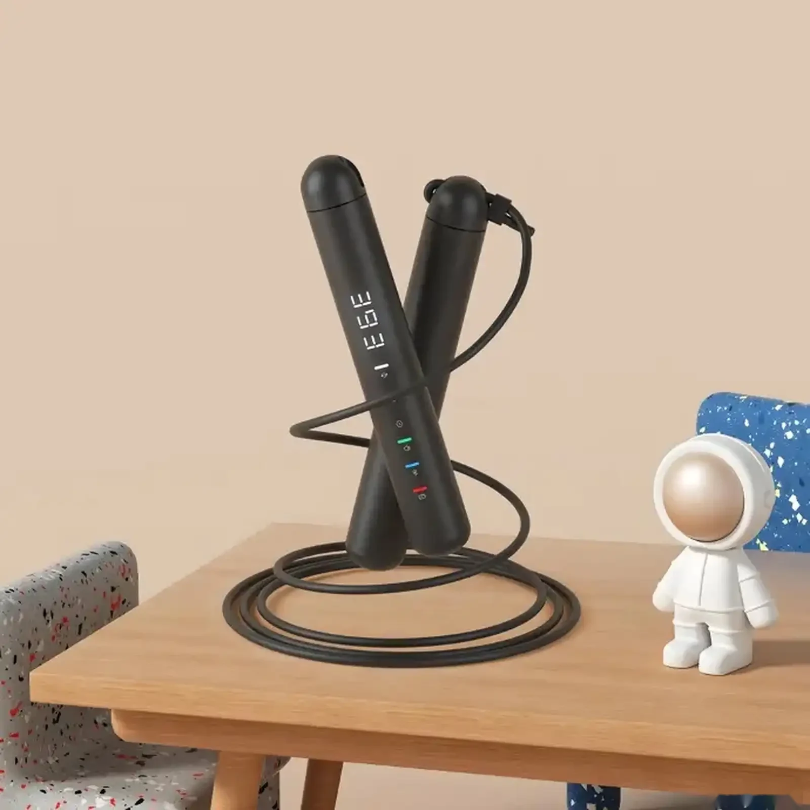 Умная скакалка с голосовым управлением Porodo Smart Voice Jump Skip Rope — фото 2