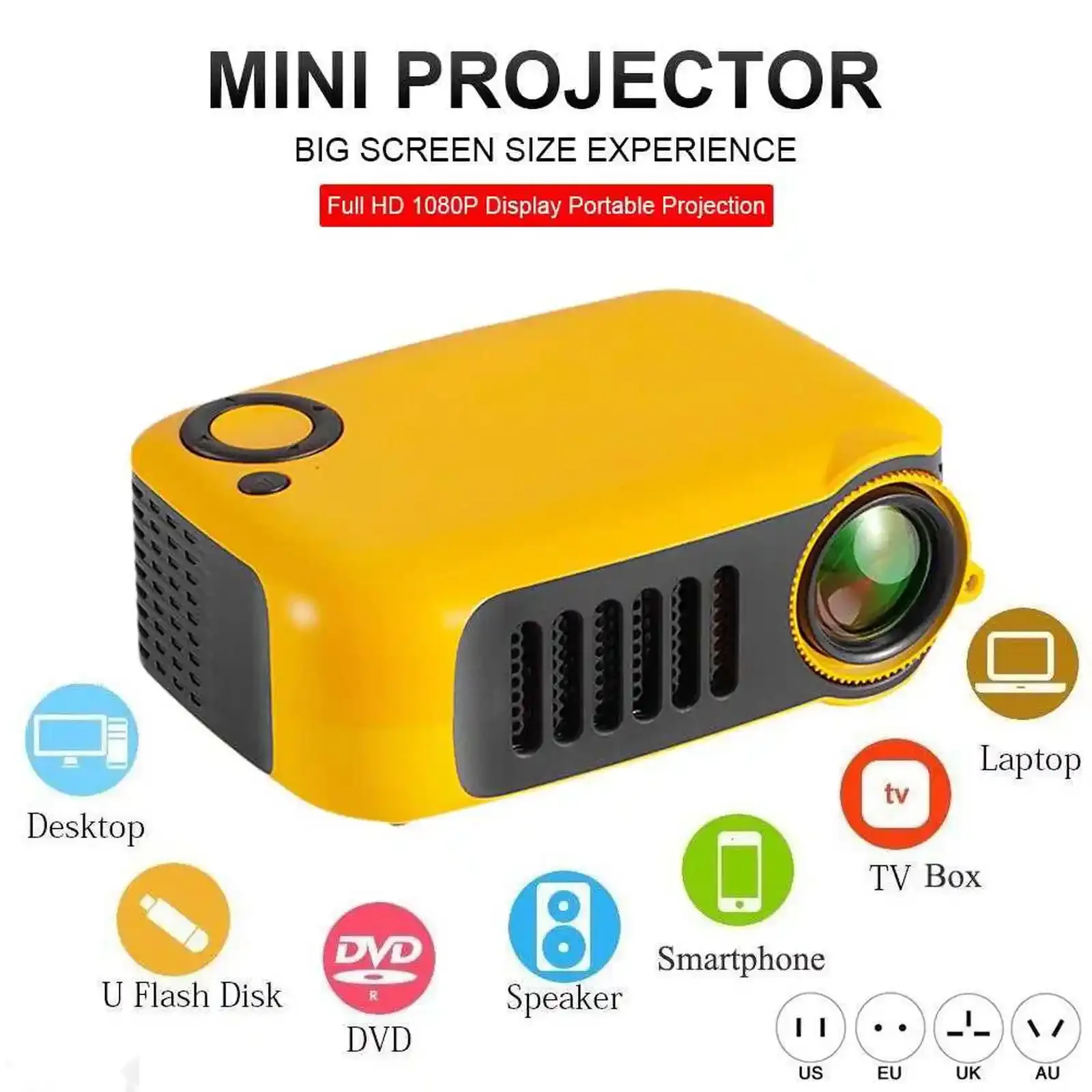Проектор LED Projector A2000 — фото 4