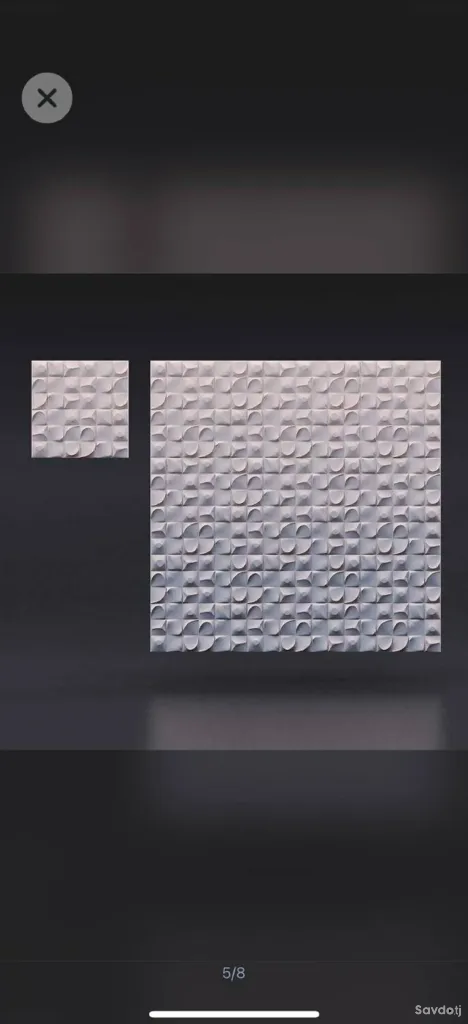 Гипсовая 3D панель