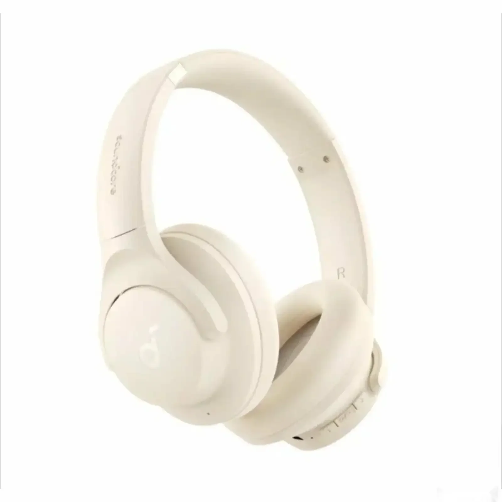 Беспроводные наушники Powerology Hybrid ANC Headphones PWLAU016-CM кремовый — фото 2