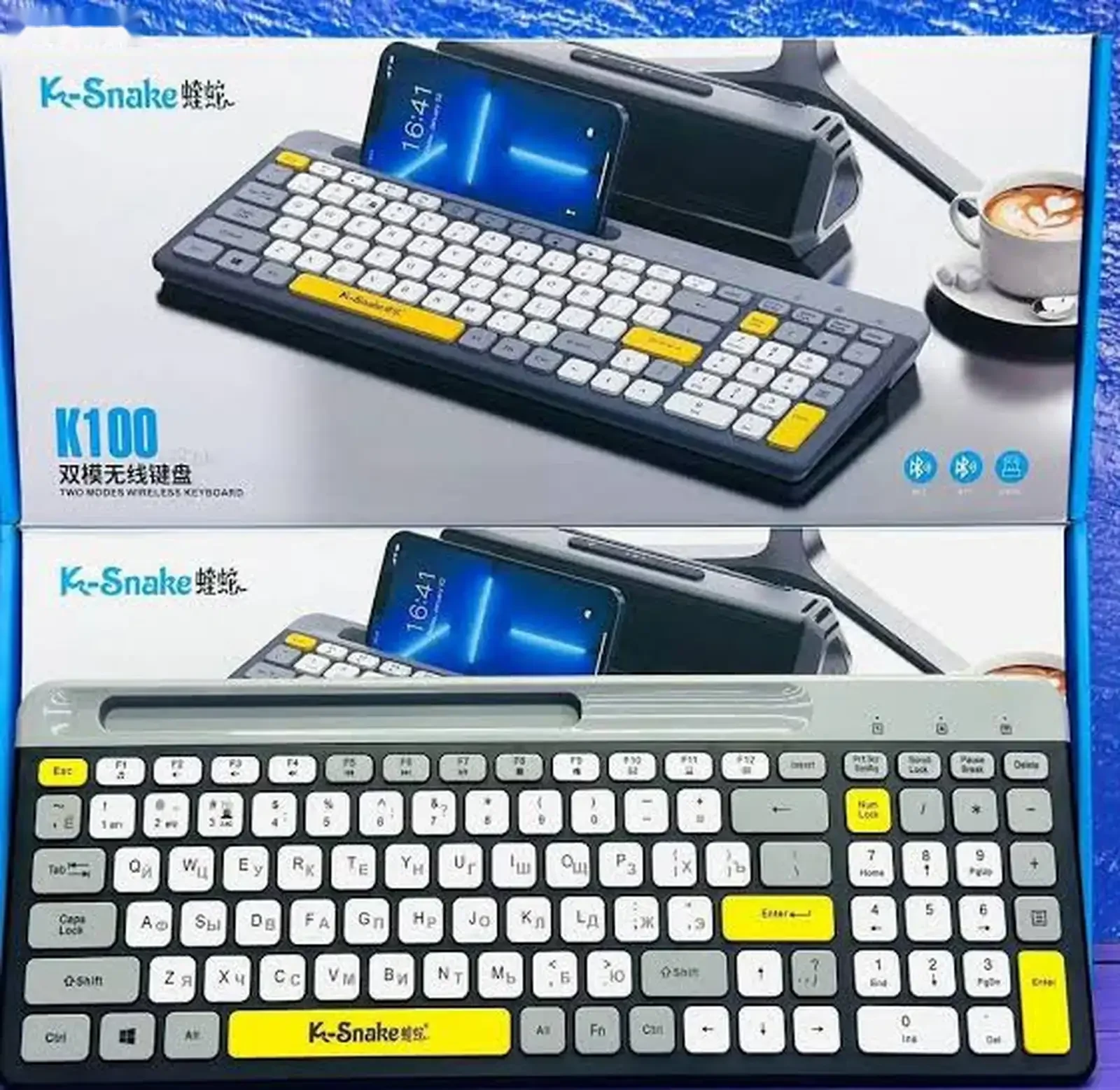 Клавиатура Bluetooth K-Snake K100, 2,4 ГГц — фото 5
