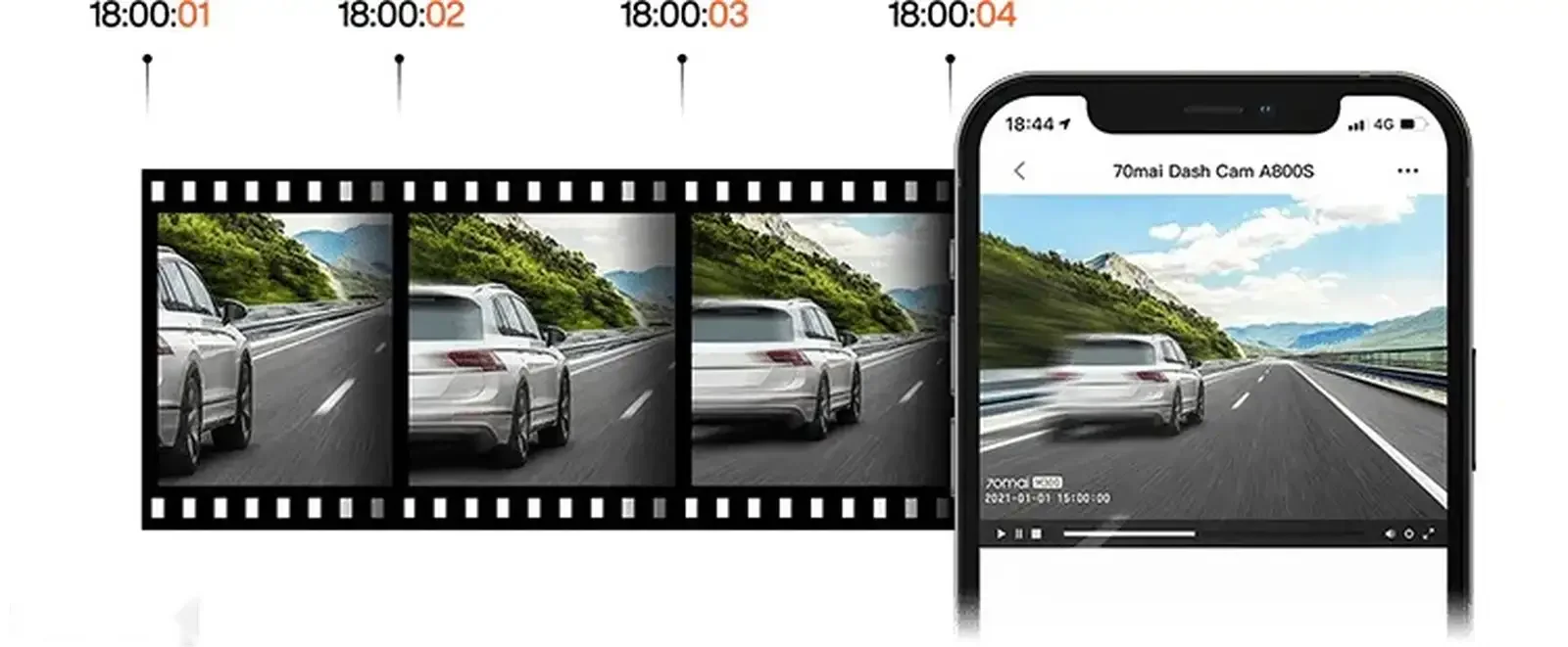 Видеорегистратор Xiaomi 70mai A800S 4K Dash Cam — фото 3