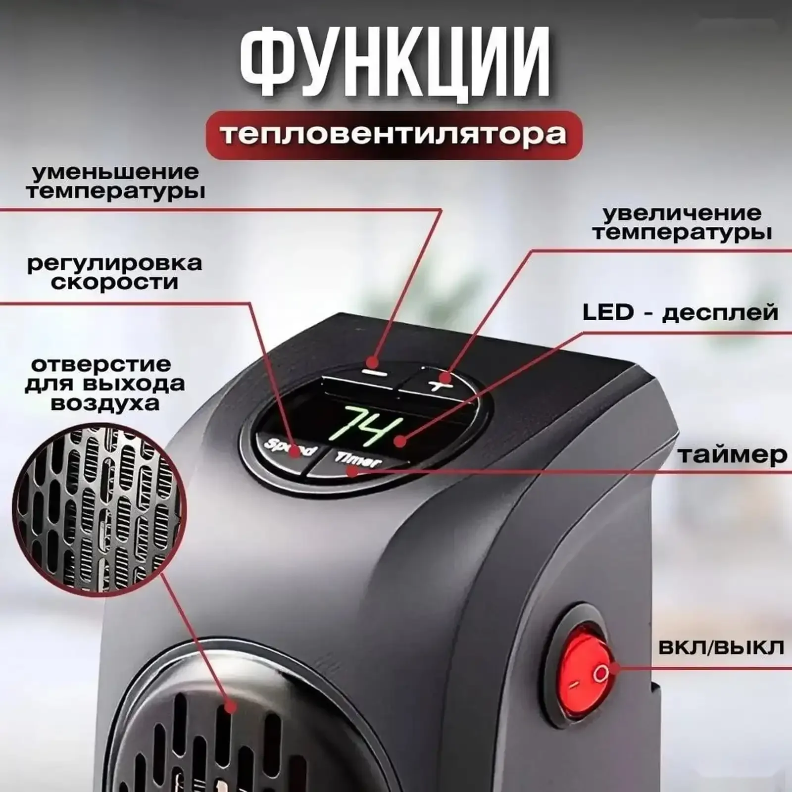 Мини обогреватель — фото 2