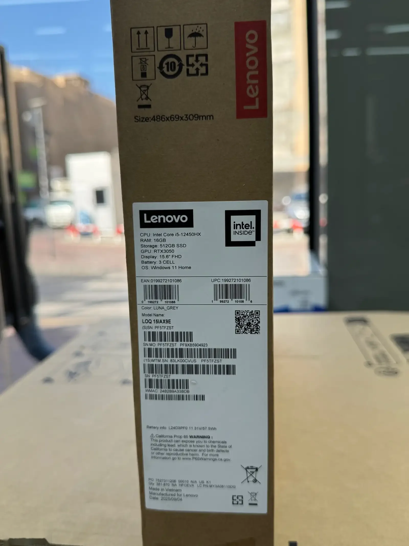 Ноутбук Lenovo LOQ 15 i5 12th 16GB 512SSD RTX 3050 6GB — фото 2