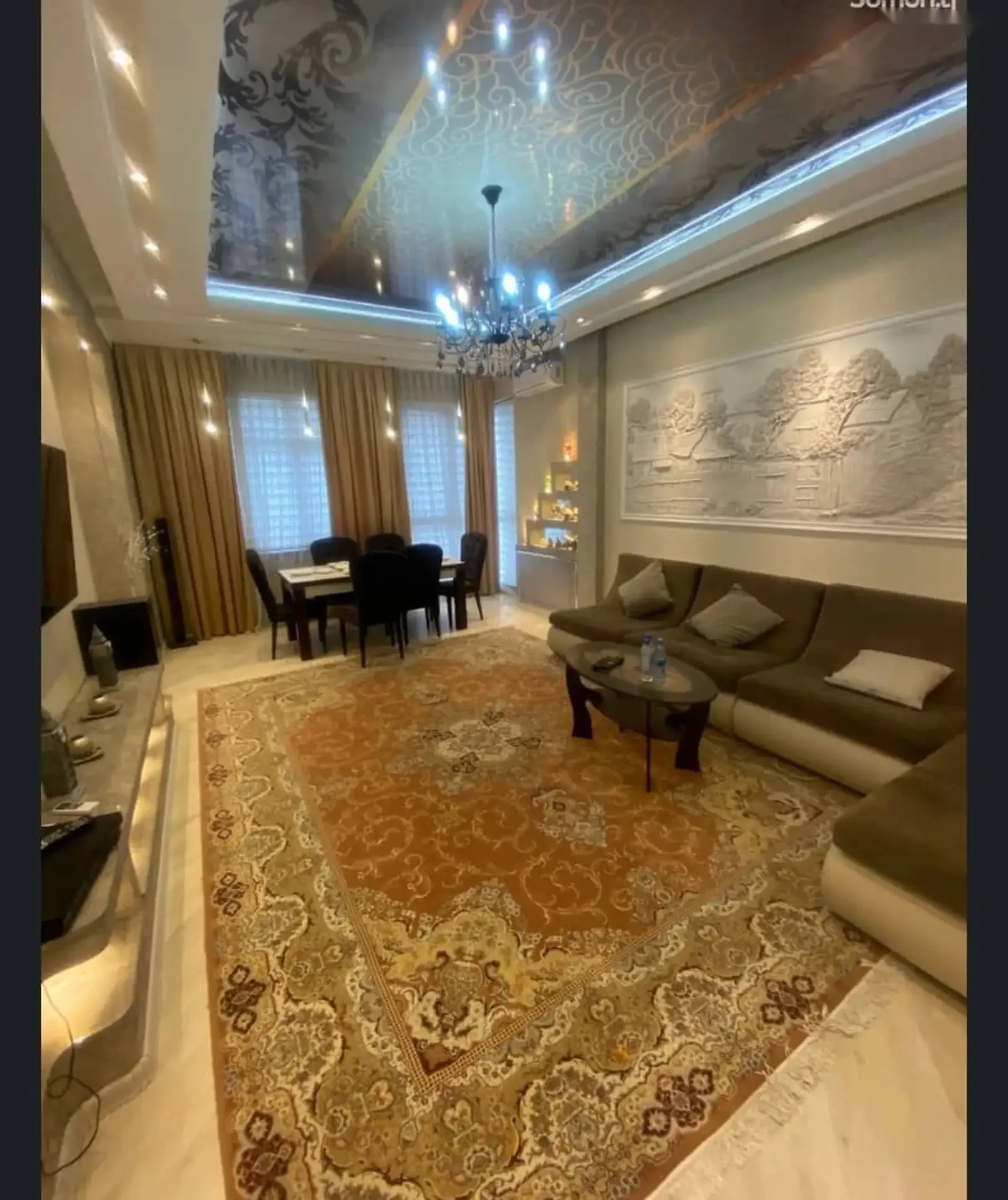 2-комн. квартира, 8 этаж, 116м², Сомони — фото 3