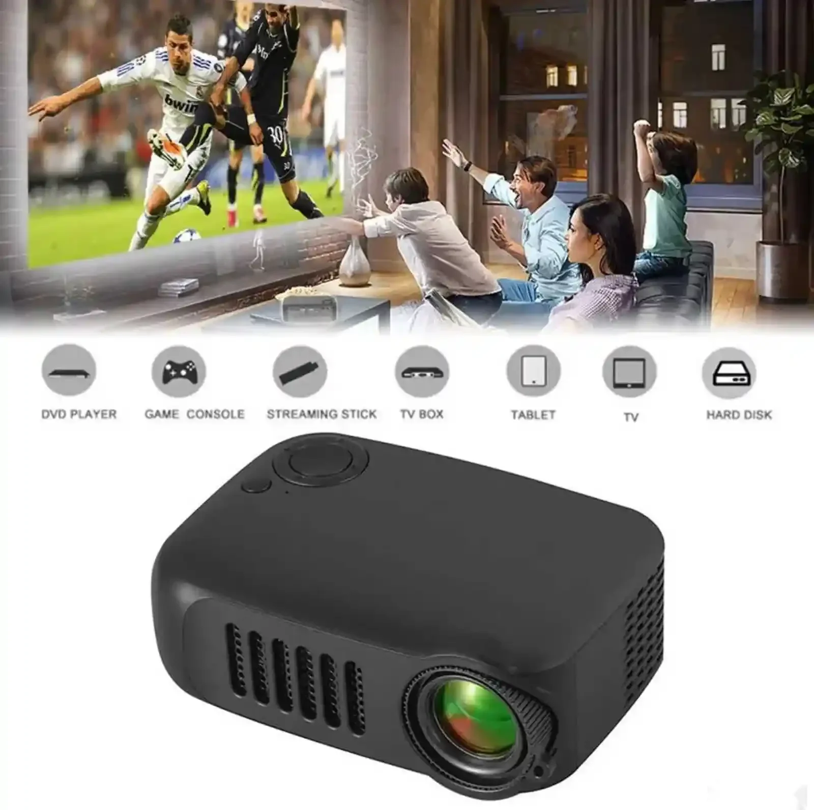 Проектор LED Projector A2000 — фото 3