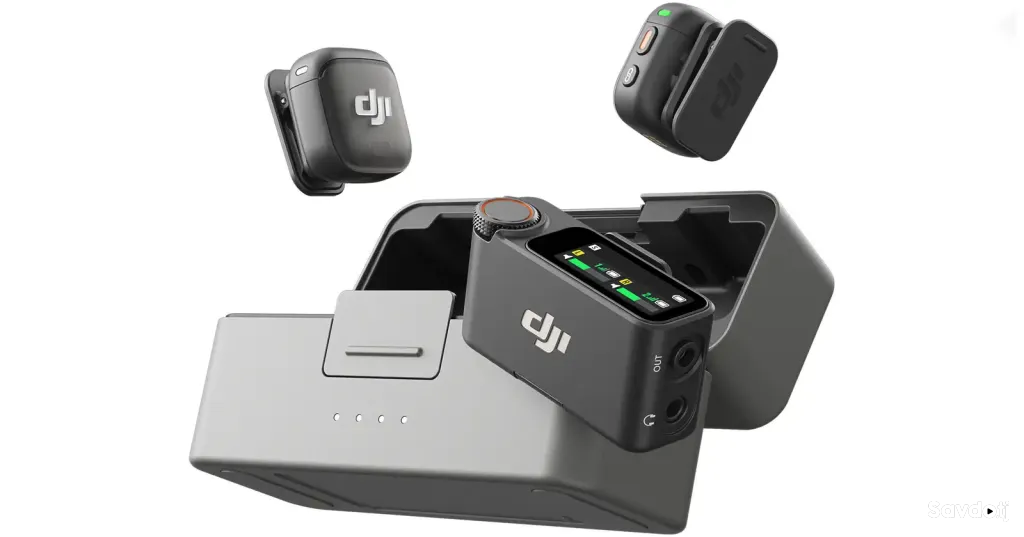 Беспроводная микрофонная система DJI Mic 3, 2 TX & 1 RX, 32-bit Float Black