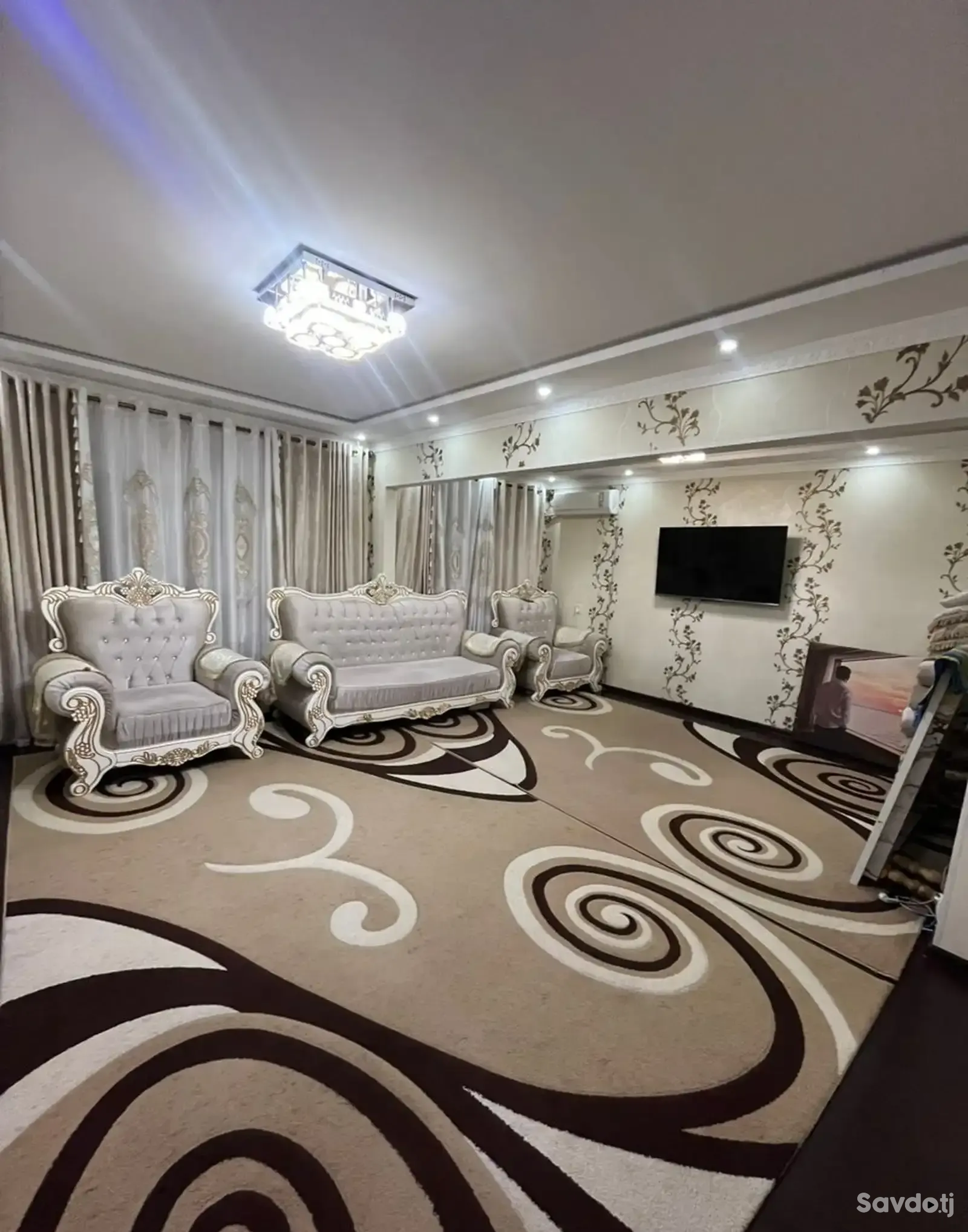 3-комн. квартира, 3 этаж, 92 м², Сино