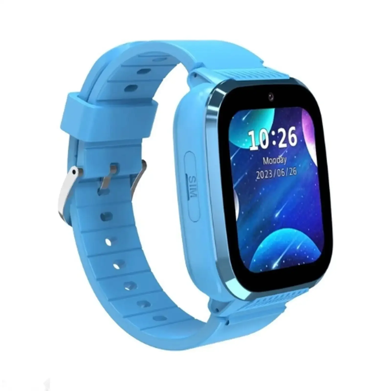 Детские смарт часы Porodo 4G Kids GPS 1.85 inch Smart Watch Junicare синий — фото 2
