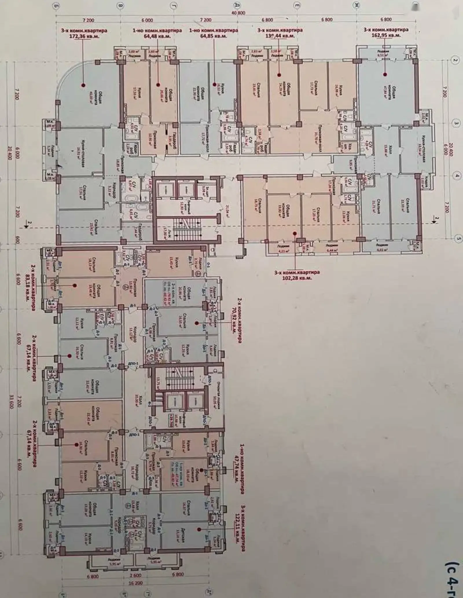 3-комн. квартира, 8 этаж, 172 м², Шохмансур — фото 4