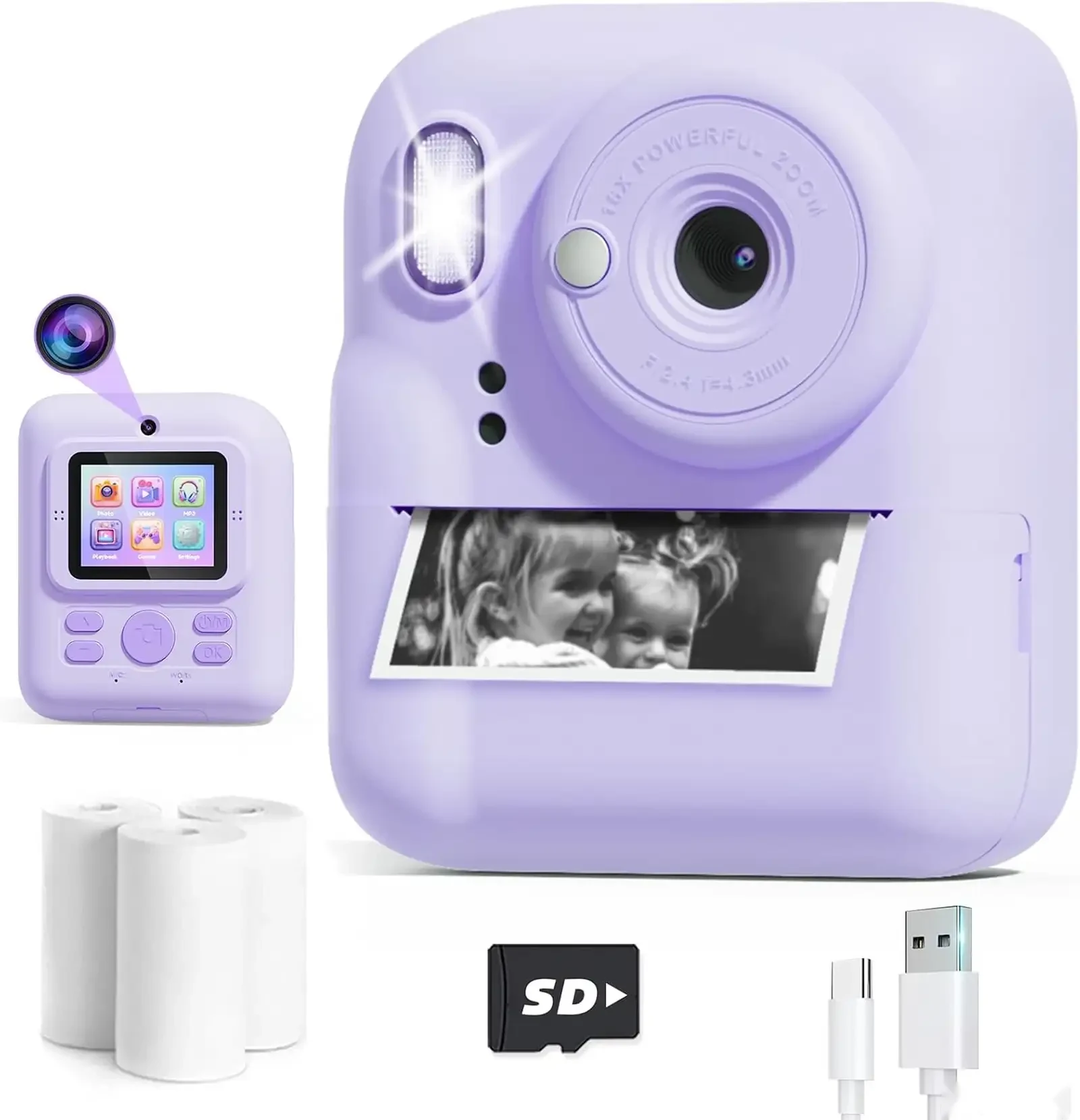 Детский фотоаппарат Digital Mini Camera розовый — фото 3