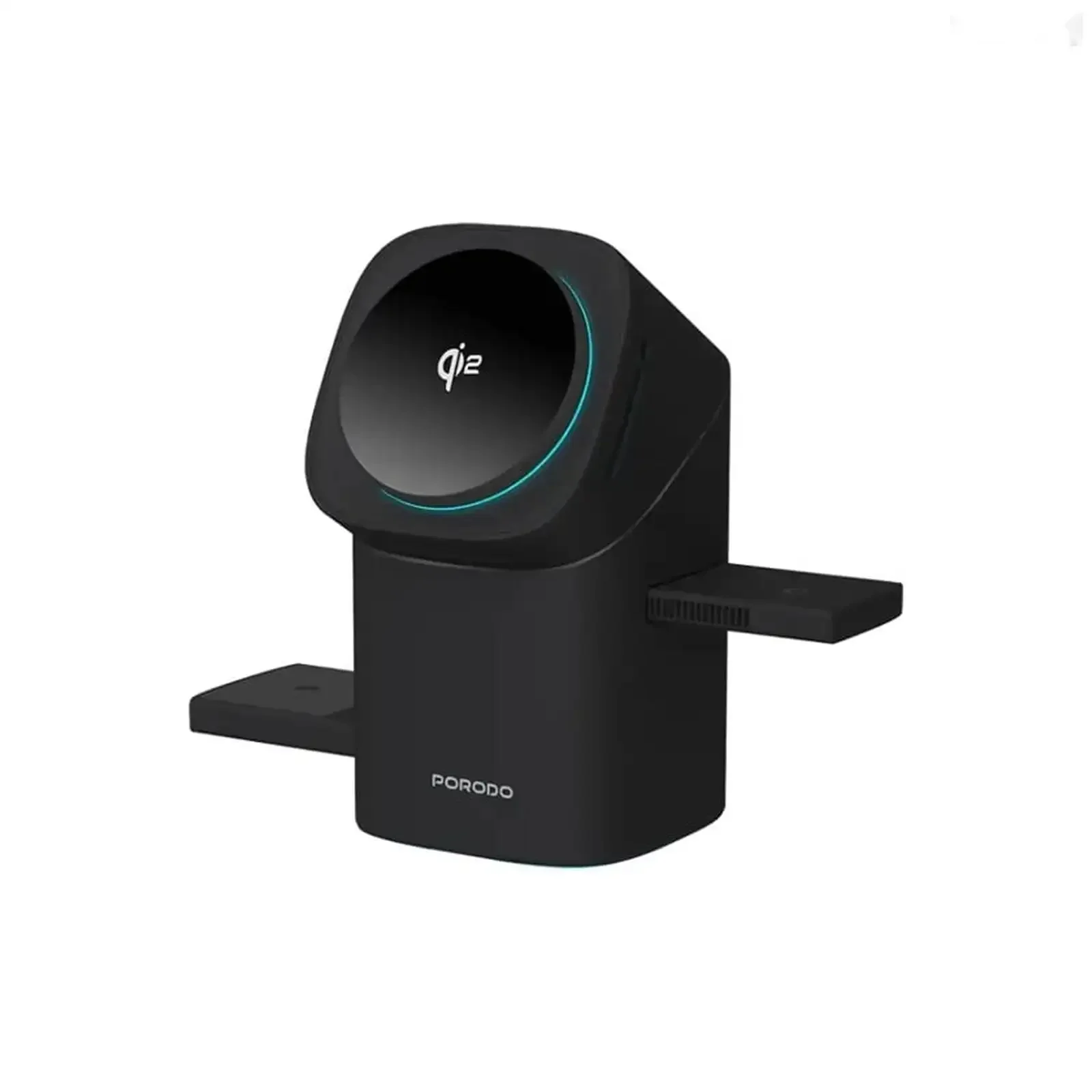 Зарядная станция Porodo 3-in-1 Auto Rotation Wireless Charger — фото 3