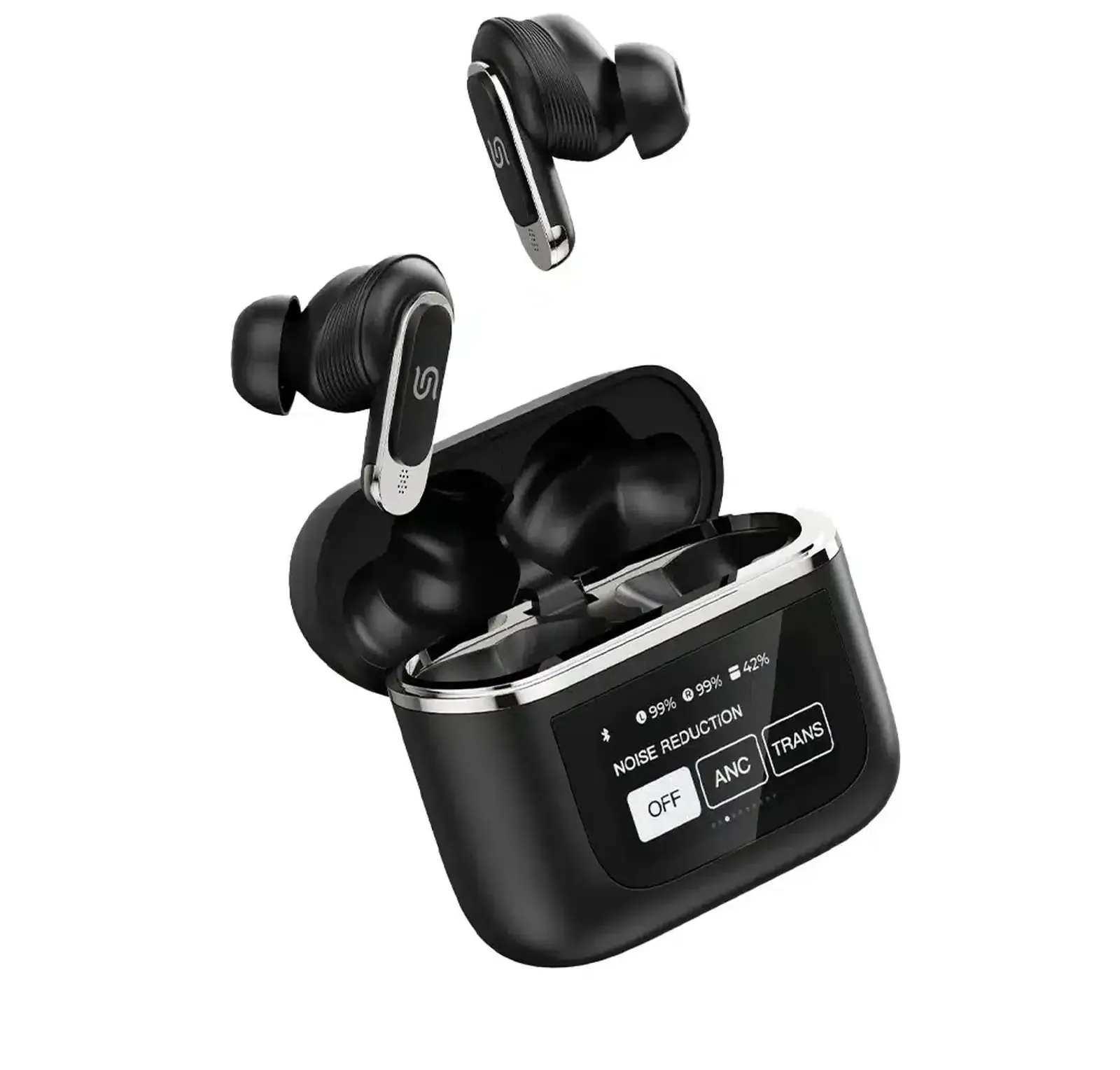 Беспроводные наушники Porodo Soundtec Guide ANC TWS Earbuds with Touch Screen че