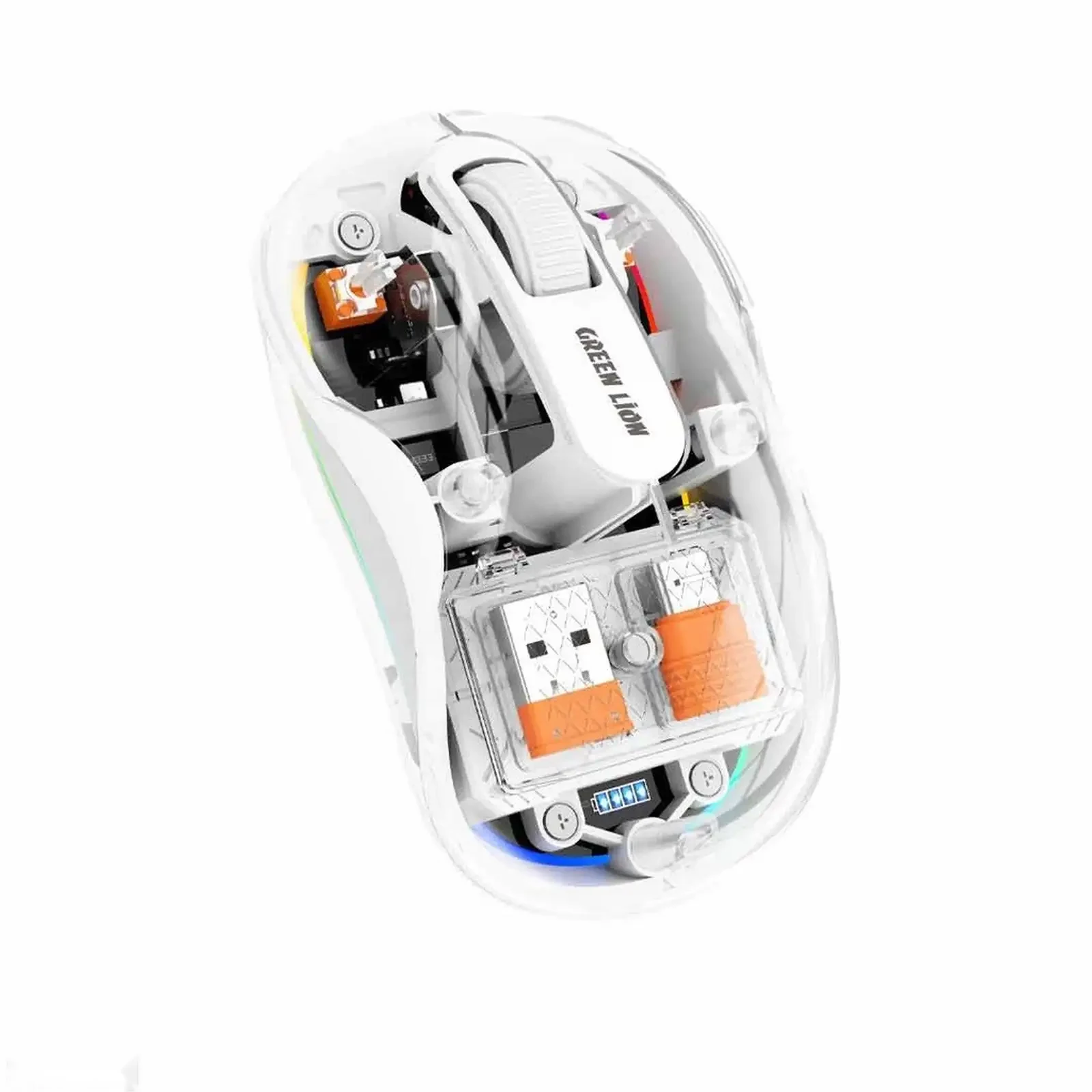 Мышь Green Lion Wireless Turtle Mouse 2400DPI, белый — фото 2