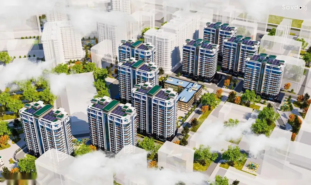 2-комн. квартира, 9 этаж, 62 м², Ашан, Центр, Хлебзавод, Исмоили Сомони