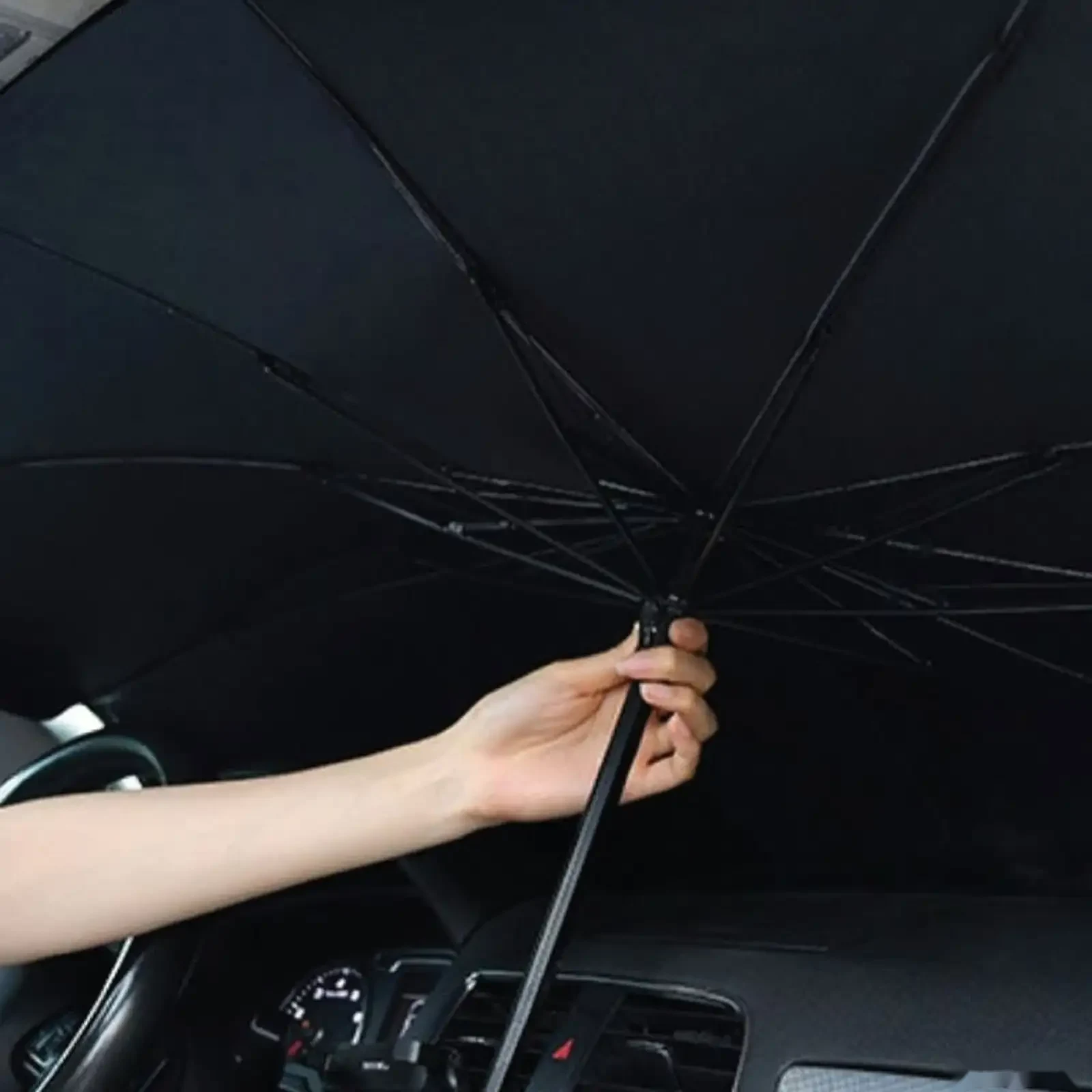 Зонтик для авто Green Lion Car Windshield Sunshade Umbrella — фото 4