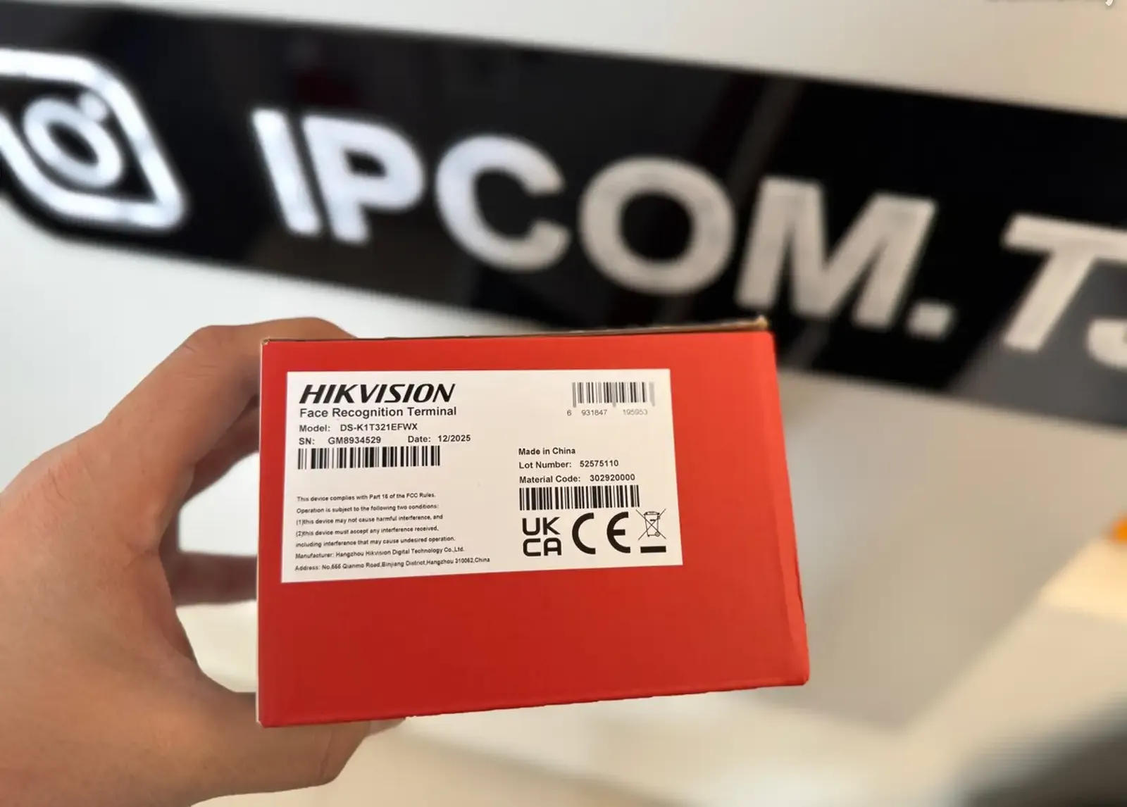 Терминал распознавания лица Hikvision DS-K1T321EFWX