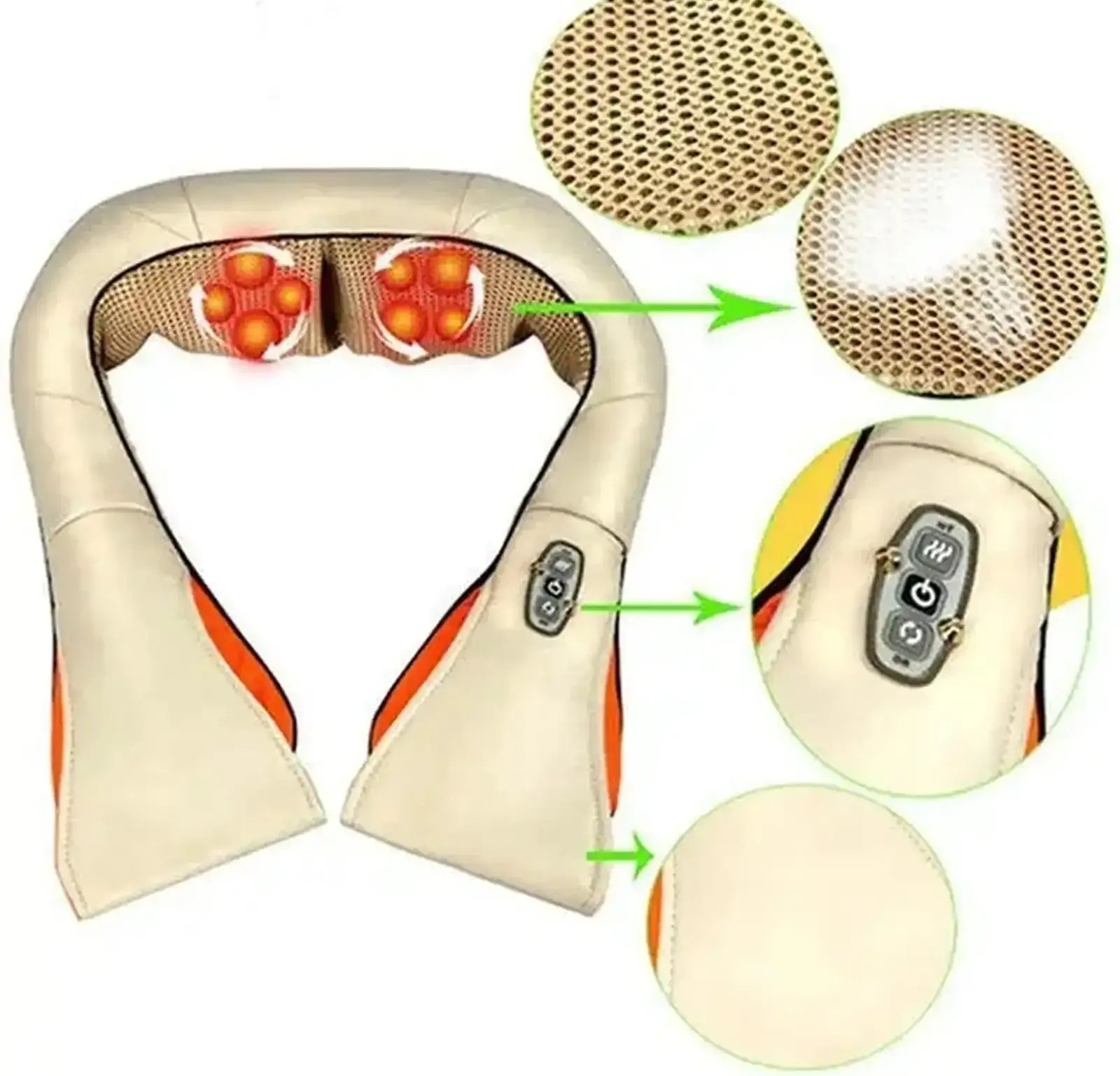 Роликовый массажер для спины и шеи Massager of Neck Kneading