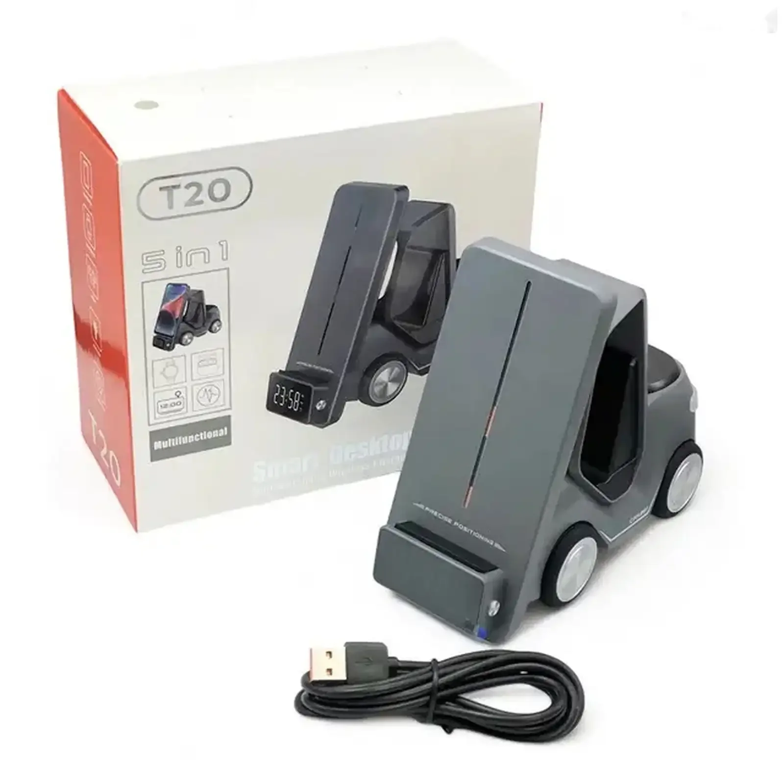 Беспроводная зарядная станция 5в1 Smart Desktop Loader T20 15W — фото 4