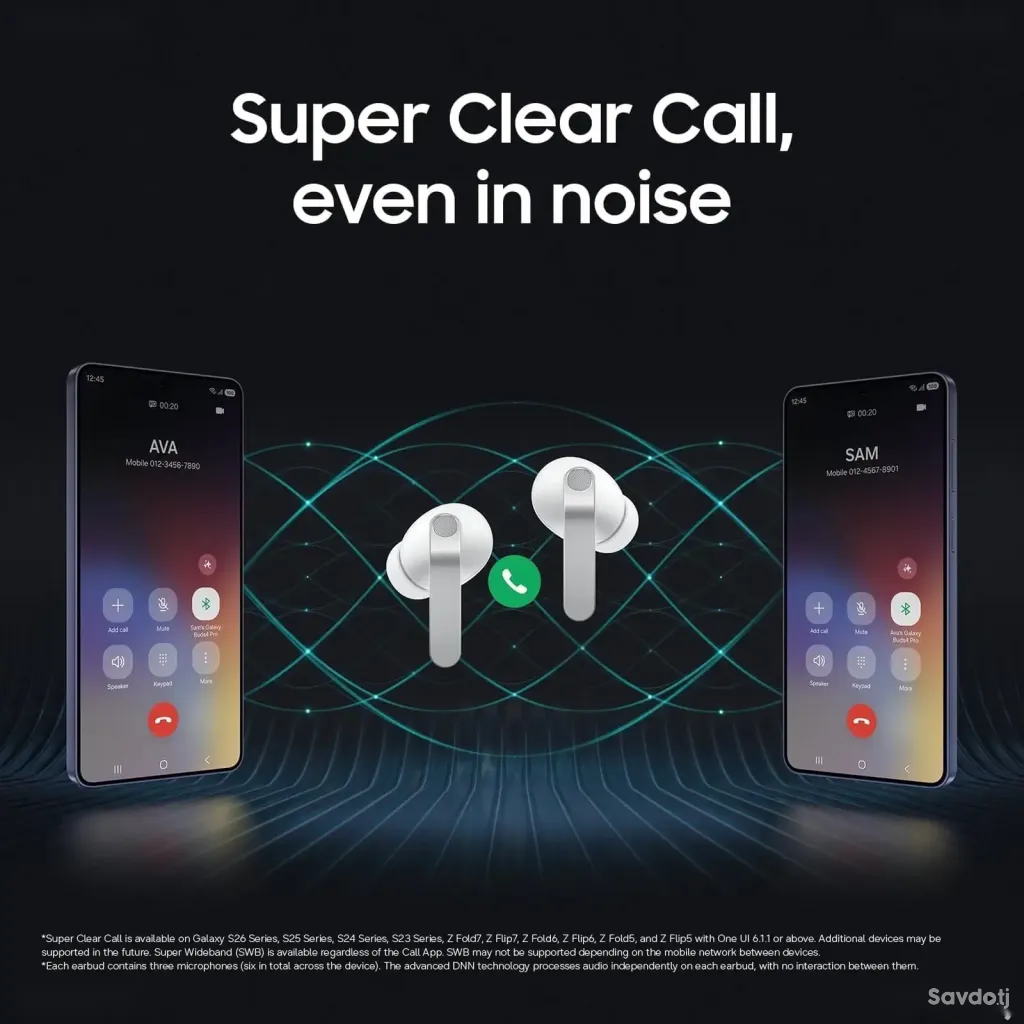 Беспроводные наушники Samsung Galaxy Buds 4 Pro, M-R640, Black