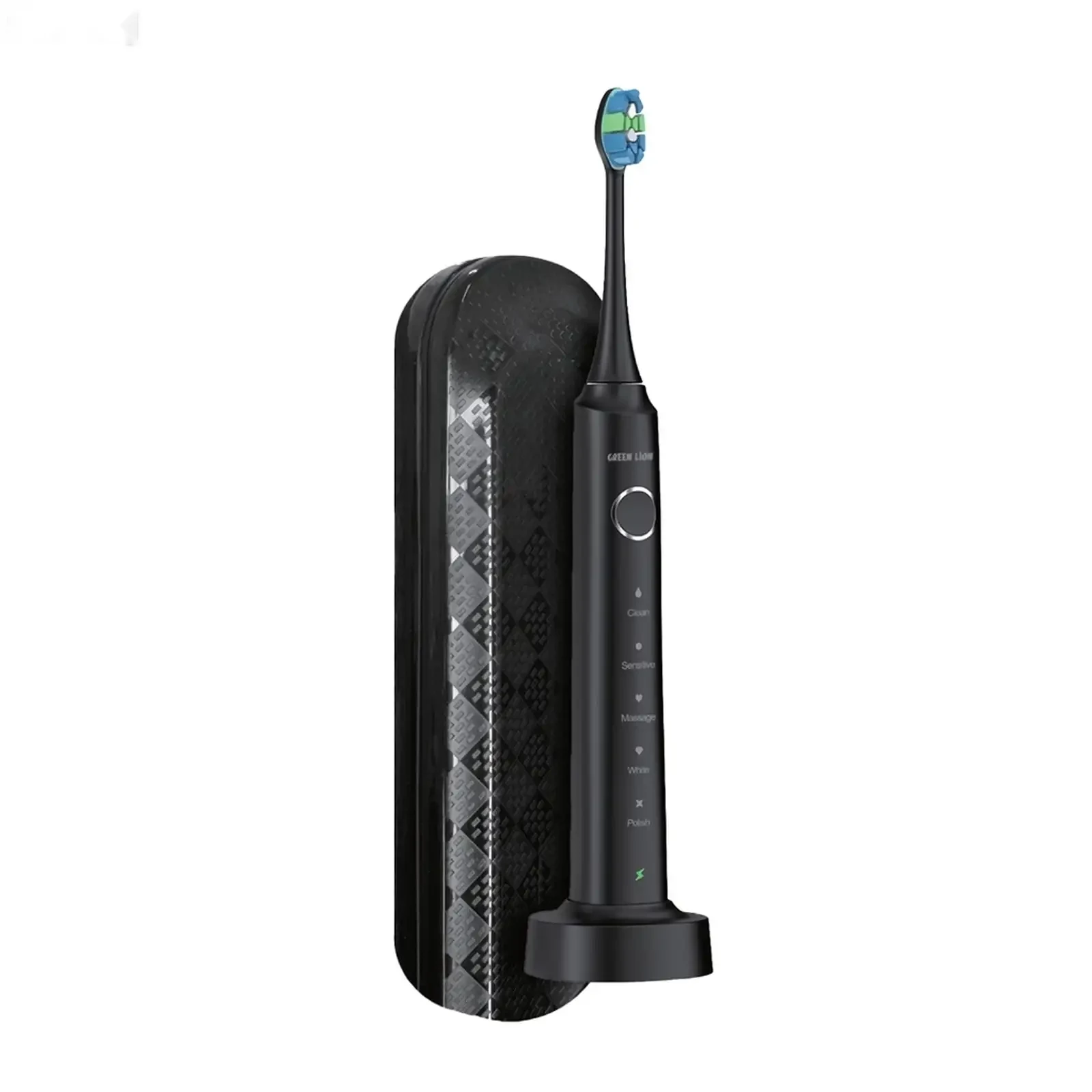 Электрическая зубная щетка Green Lion Smart Brush Rechargeable Toothbrush черный — фото 3
