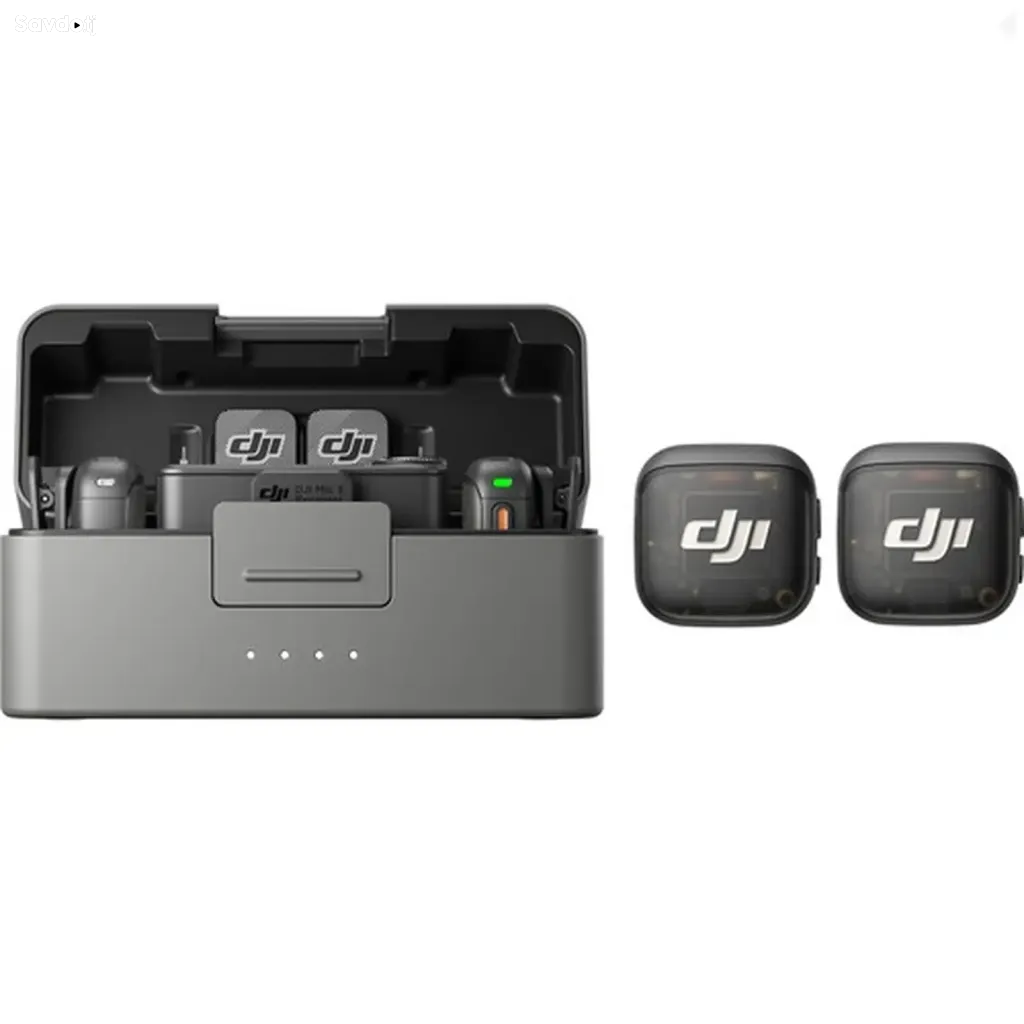 Беспроводная микрофонная система DJI Mic 3, 2 TX & 1 RX, 32-bit Float Black