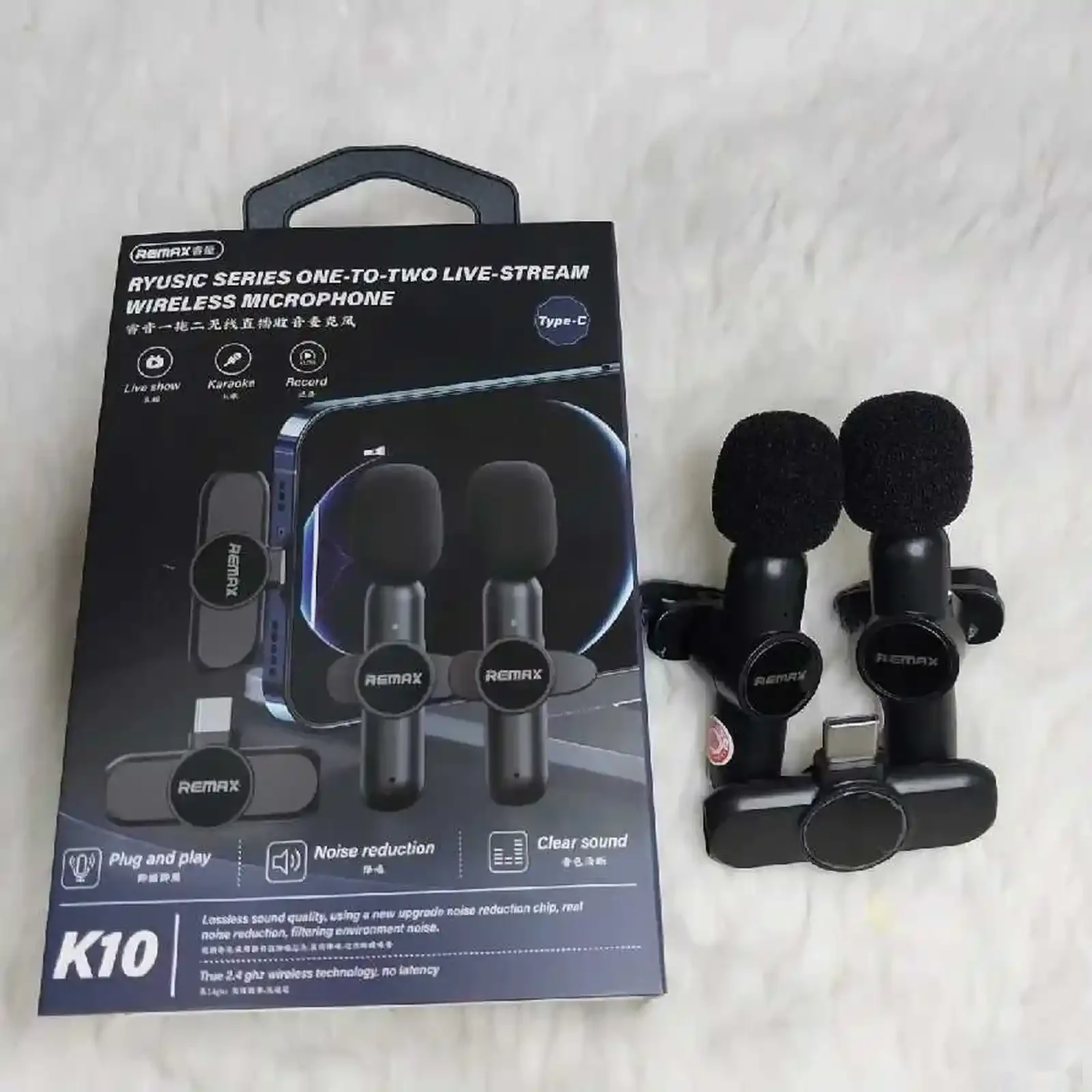Микрофон беспроводной Remax K10 Lightning — фото 3