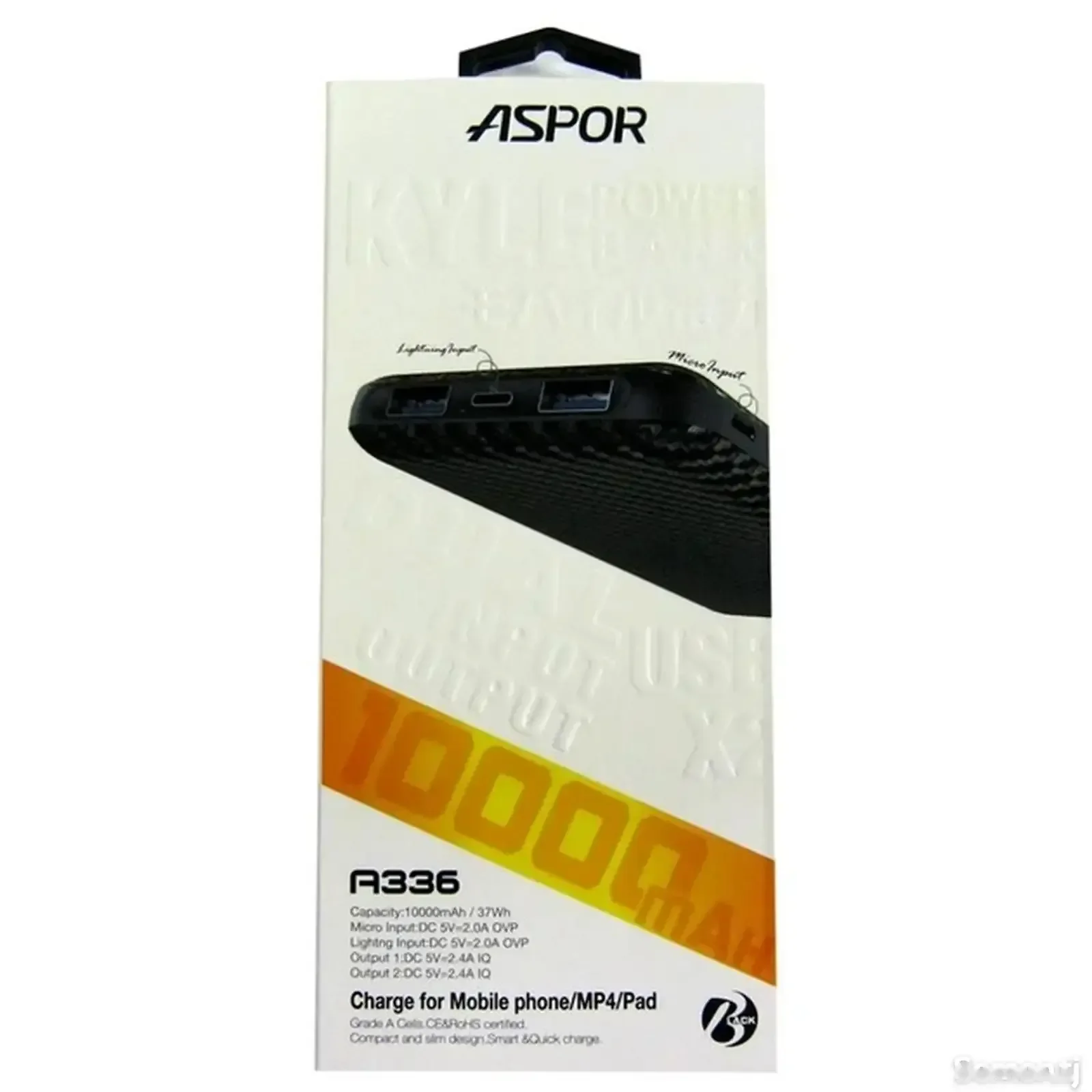 Внешний аккумулятор Aspor A336 20000mAh 22.5W