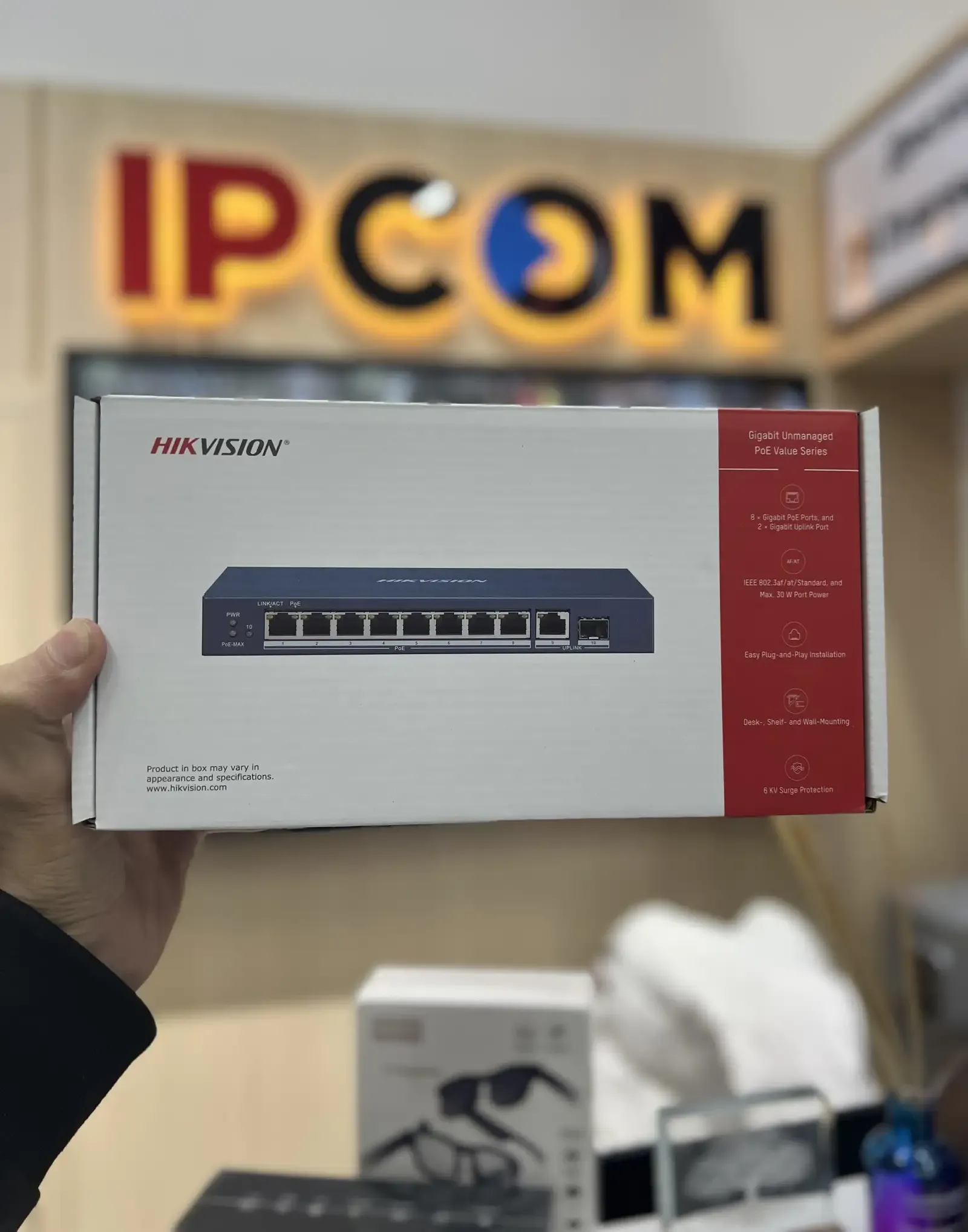 Switch POE Gigabit Hikvision DS-3E0510P-E/MO-STD