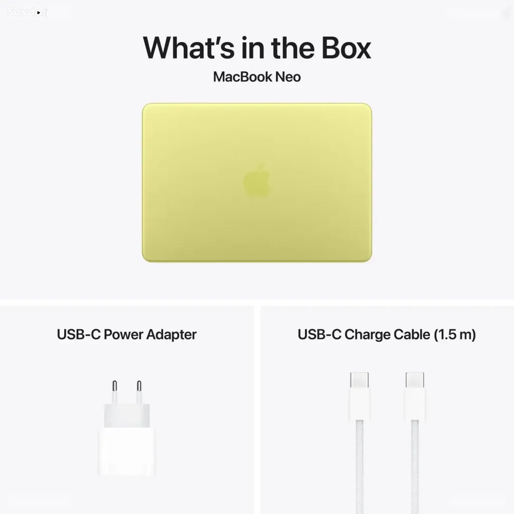 Ноутбук Apple MacBook NEO 13, 8ГБ, 256ГБ SSD, Citrus, MHFD4