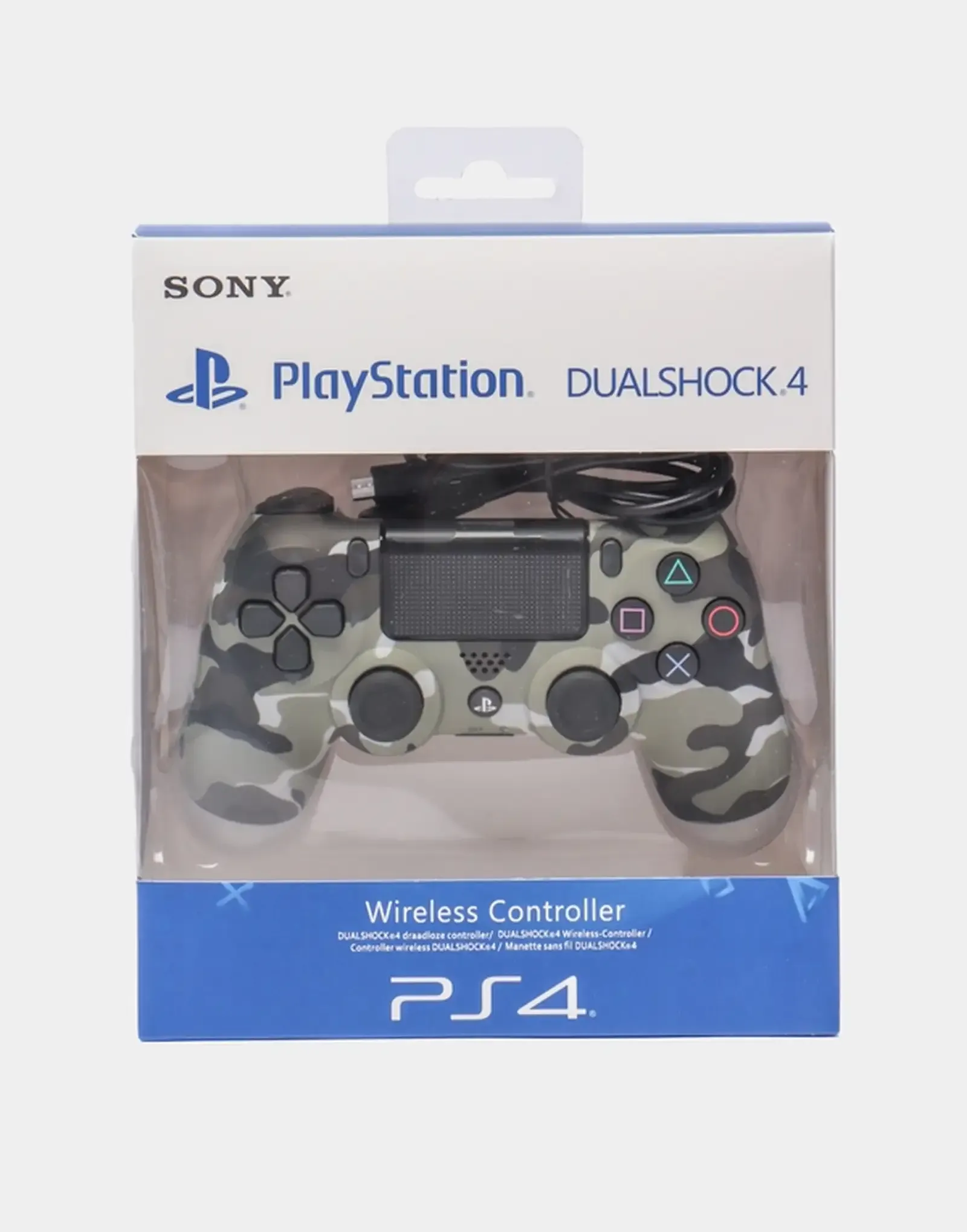 Геймпад джойстик Sony DualShock 4 для PS4 хаки и серый