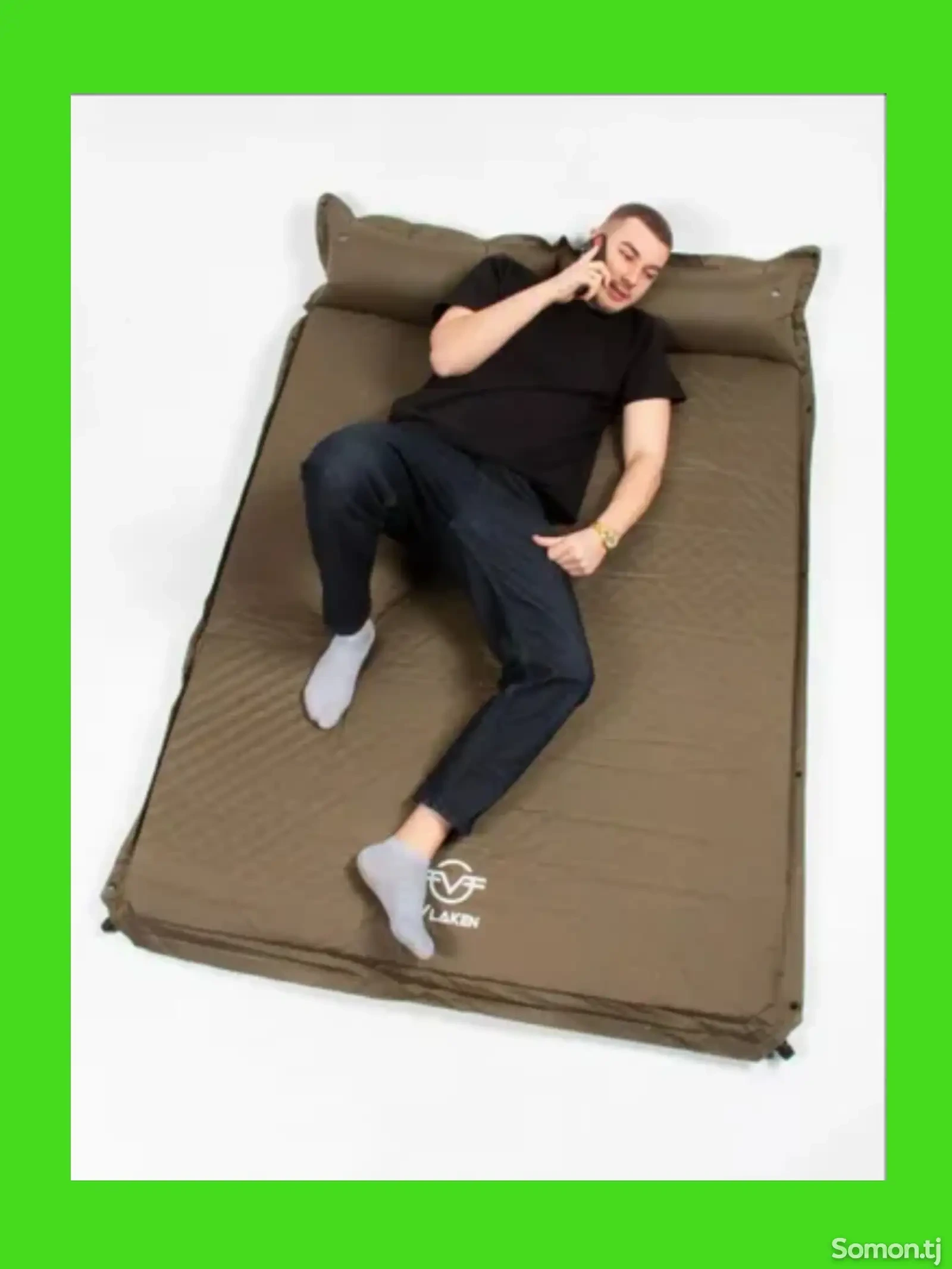 Самонадувающийся двухместный туристический матрас 134 192 5 см коврик Coolwalk