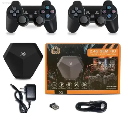 Игровая консоль X6 4K HD, встроенная в 15000/10000 классических игр