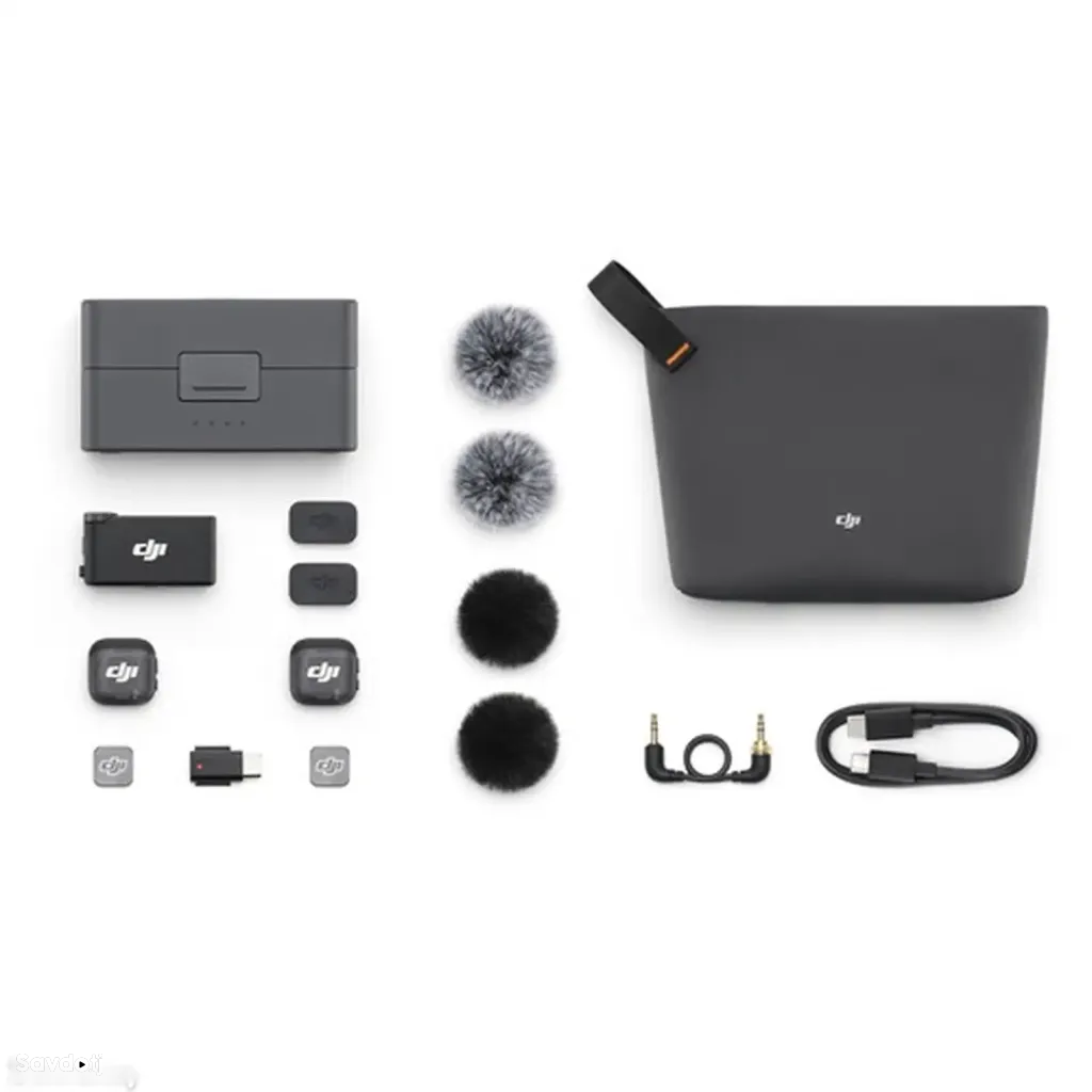 Беспроводная микрофонная система DJI Mic 3, 2 TX & 1 RX, 32-bit Float Black