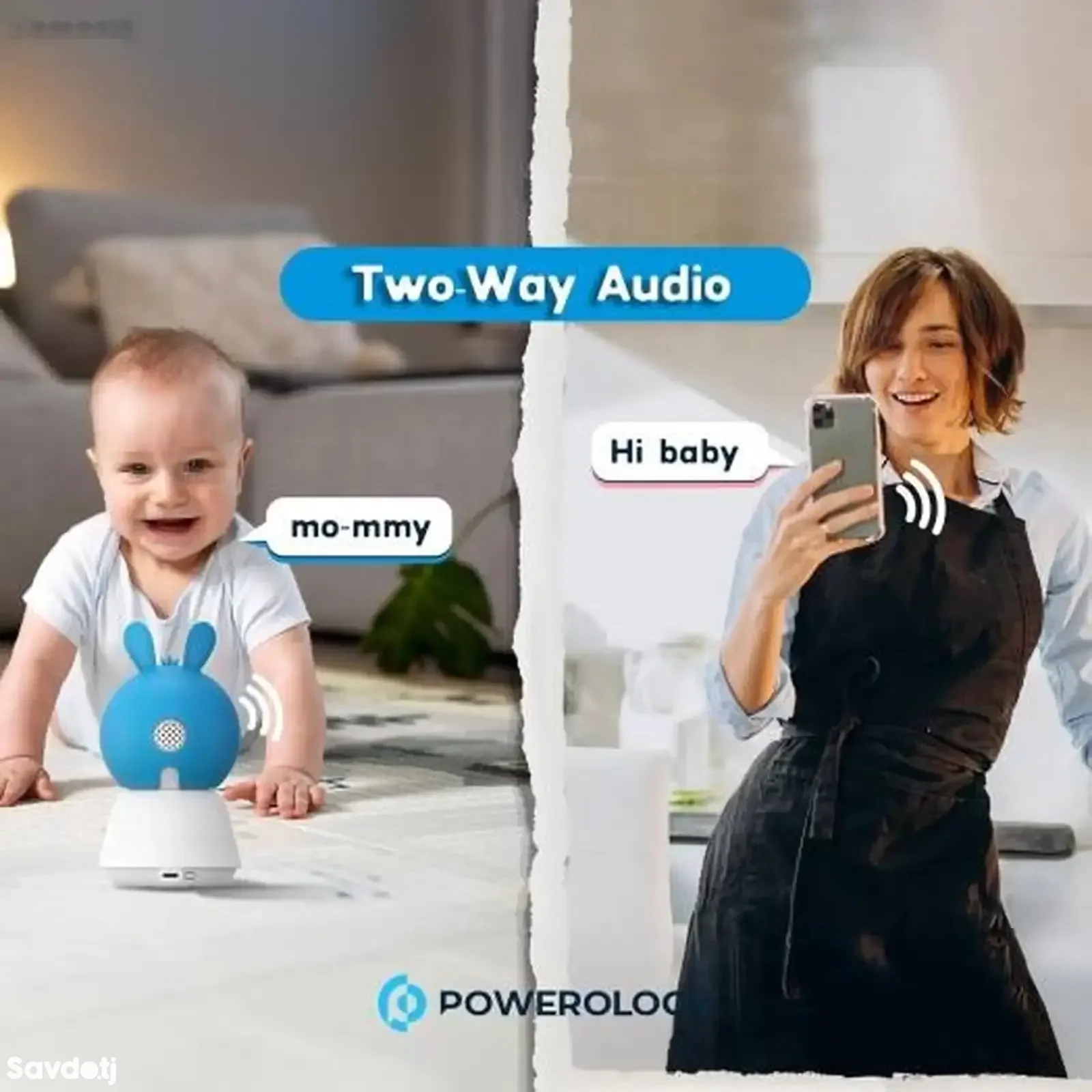 Умная радионяня Powerology Monitor & App Baby Camera