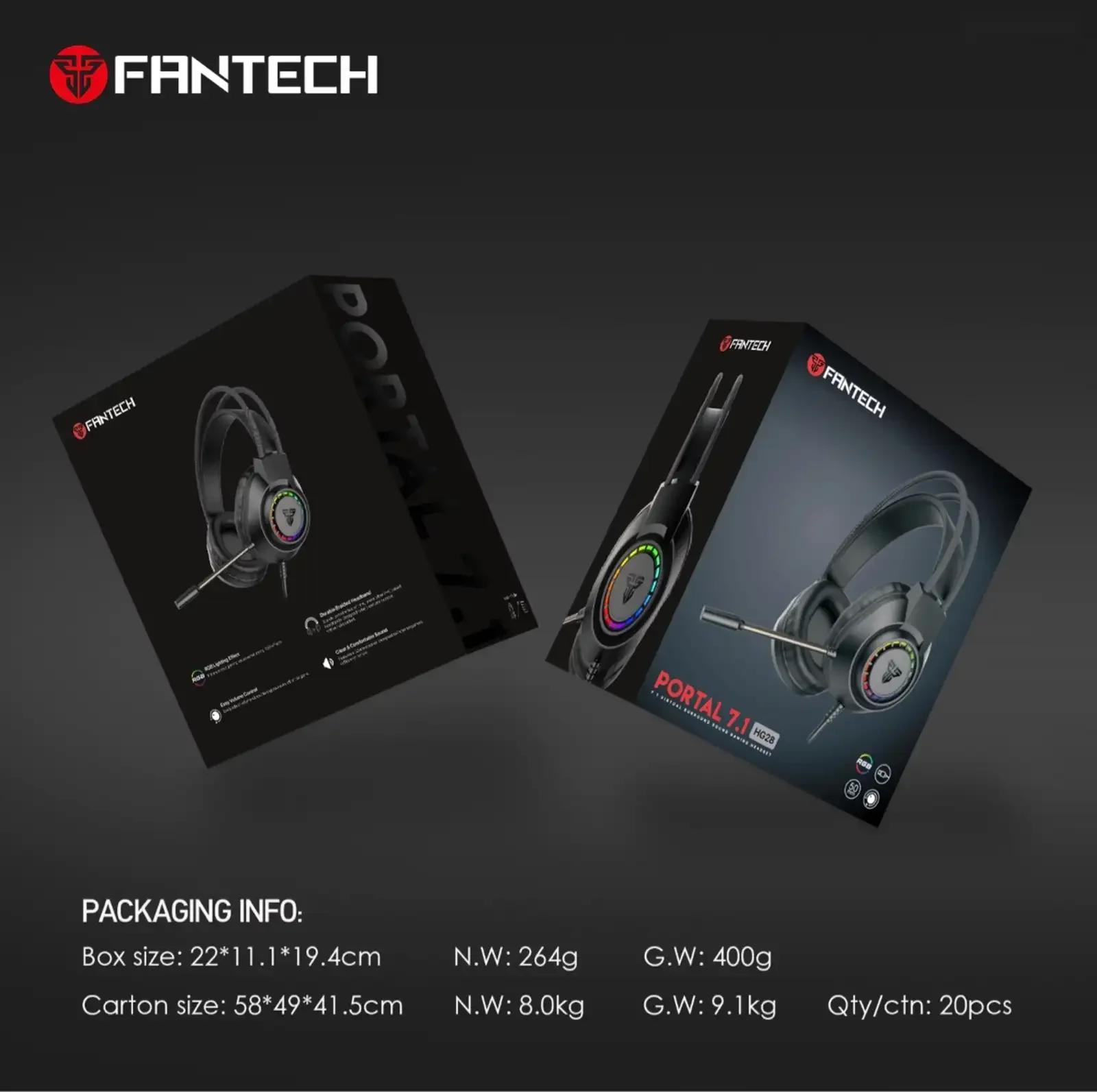 Игровые наушники Fantech HG28 Portal — фото 4
