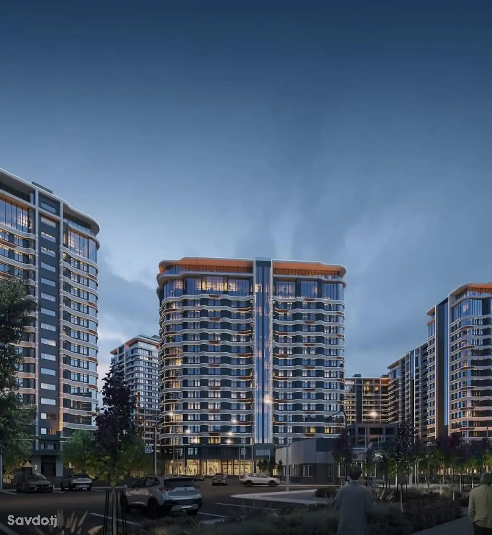 2-комн. квартира, 14 этаж, 75 м², И.Сомони Славянский -Ашан (Блок И)