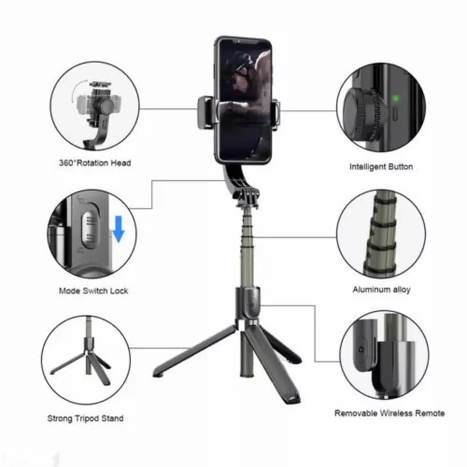 Стабилизатор для смартфонов Gimbal Stabilizer L08 — фото 3
