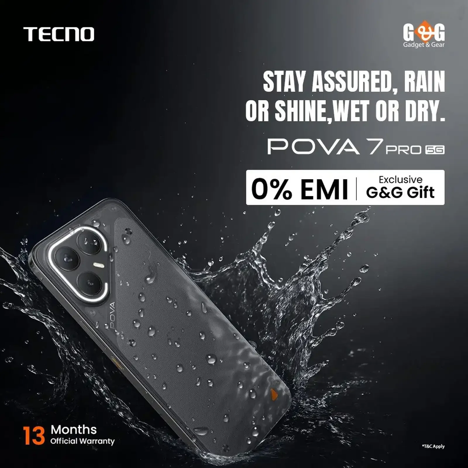 Tecno Pova 7 Pro 5G 8+8/16/256GB Global Version — фото 4