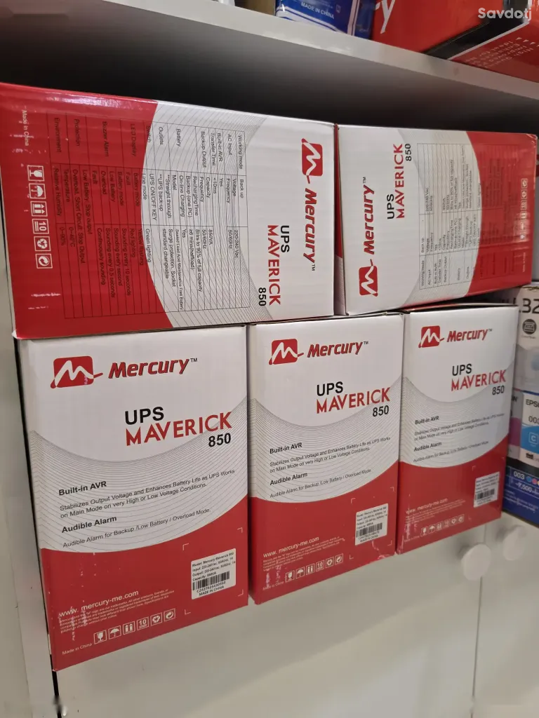 Источники бесперебойного питания Mercury Maverick 850VA Line Interactive UPS