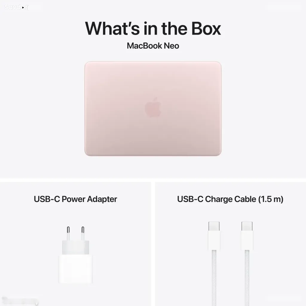 Ноутбук Apple MacBook NEO 13, 8ГБ, 256ГБ SSD, Blush, MHFH4