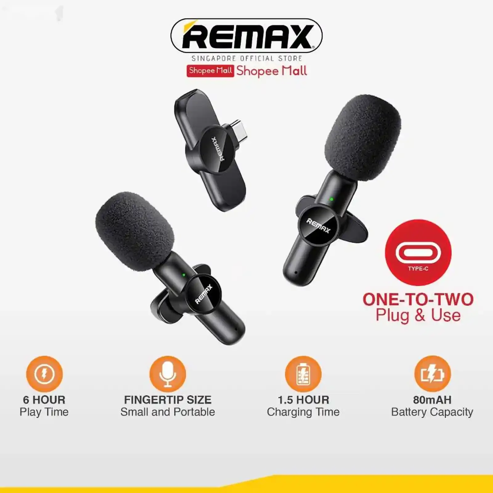 Микрофон беспроводной Remax K10 Lightning — фото 2