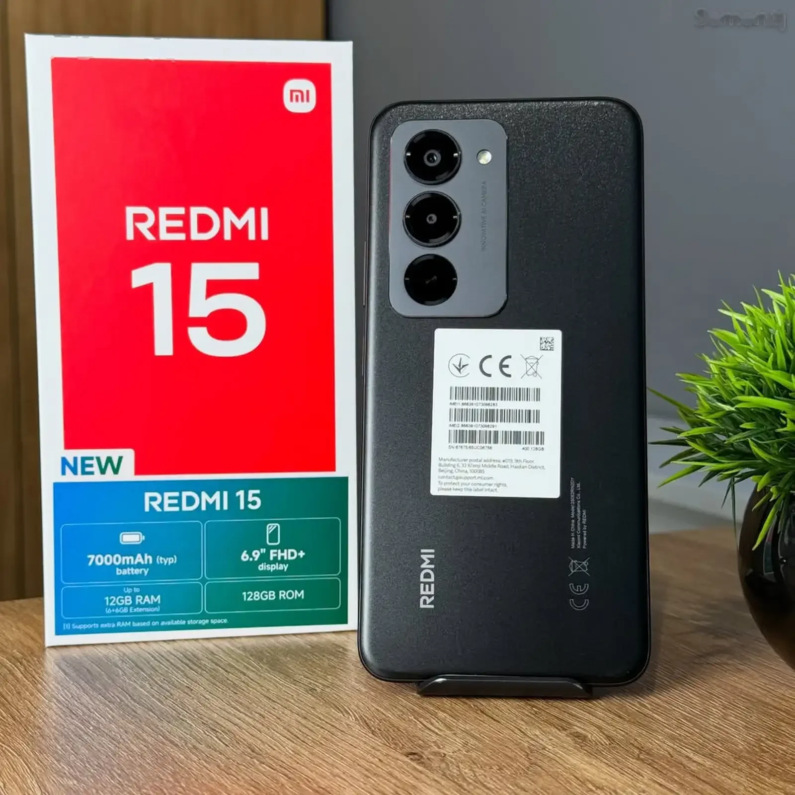 Xiaomi Redmi 15 12/128Gb Black 7000Мач