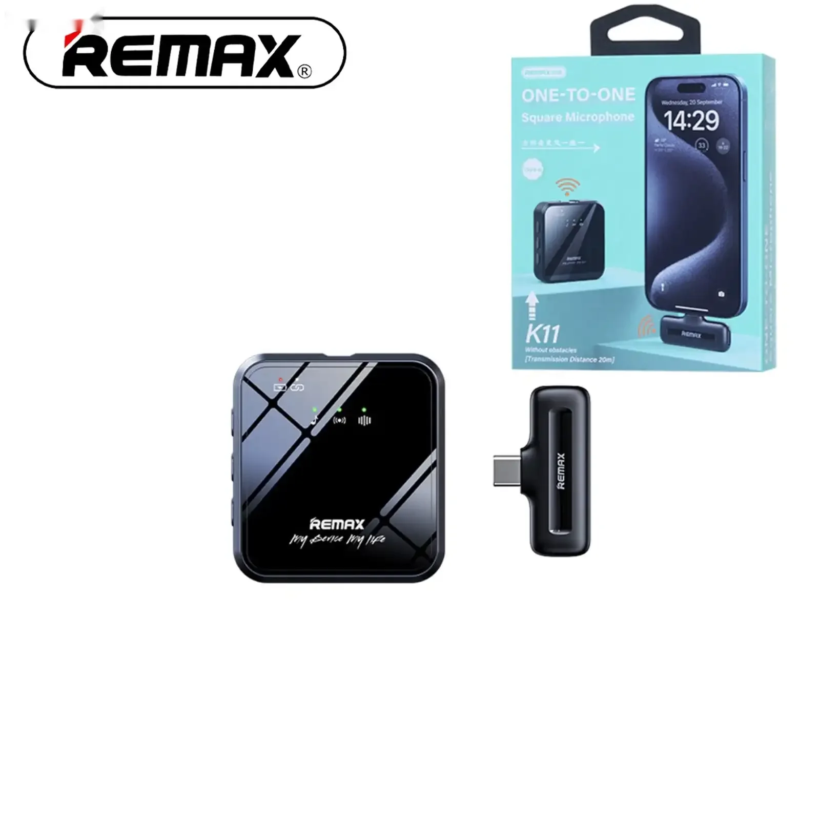 Беспроводной петличный микрофон Remax K11 — фото 3