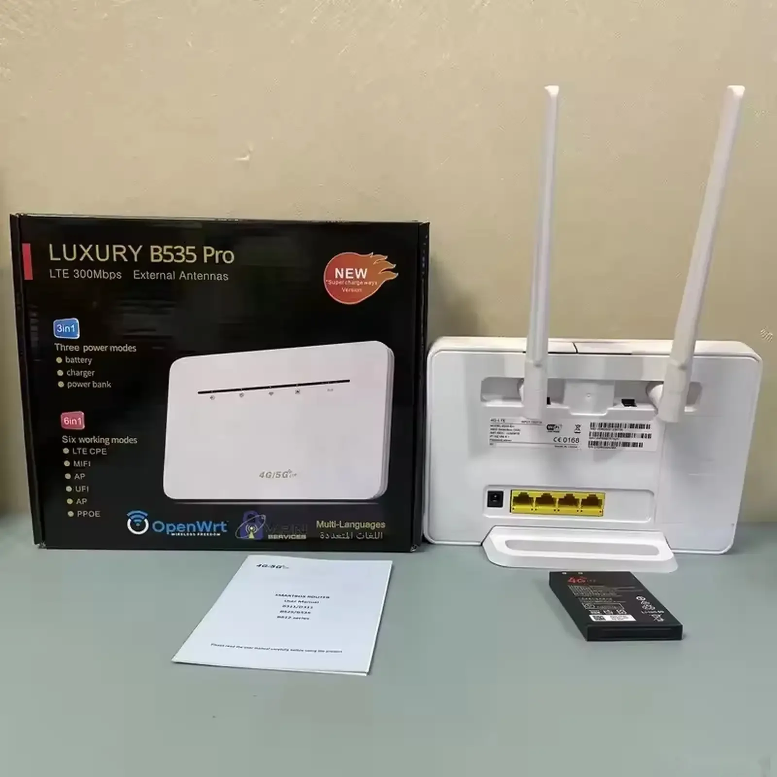 WiFi Роутер Luxury B535 Pro 3000mAh — фото 2