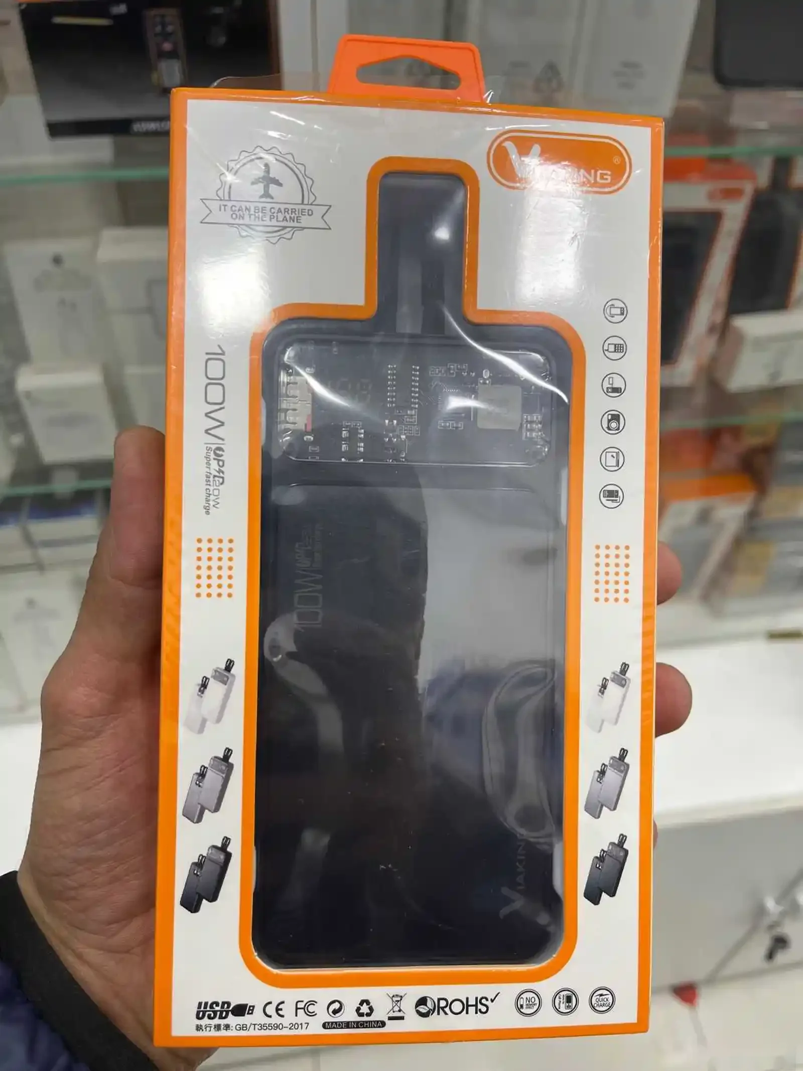 Портативный Power Bank Viaking 100w, 20.000 mah PD66 — фото 2