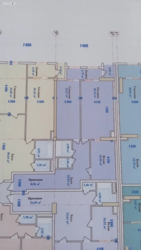 2-комн. квартира, 13 этаж, 113 м², шохмансур