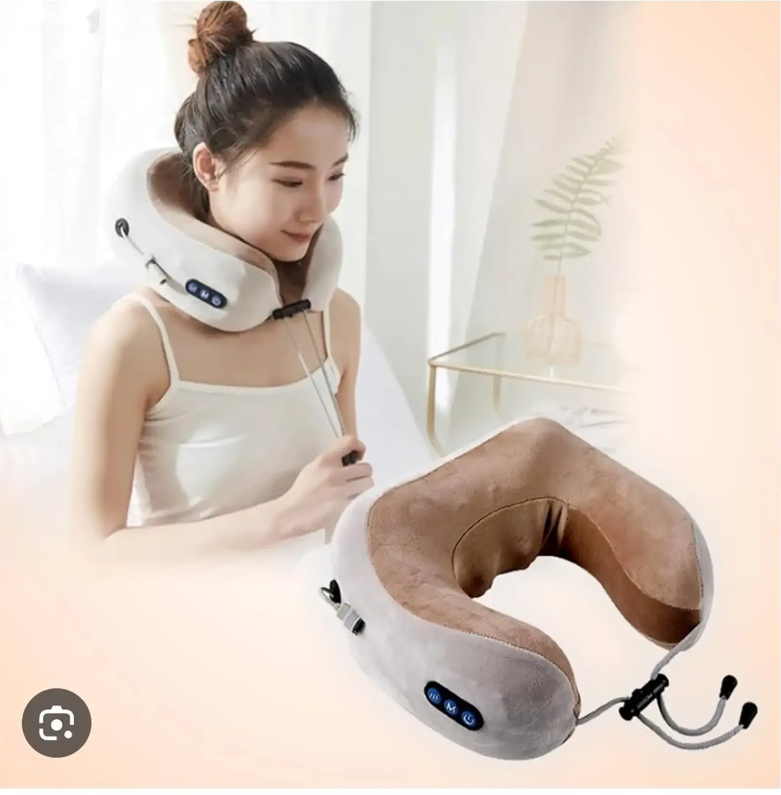 Массажная подушка для шеи U-образной формы U-shaped massage pillow — фото 8